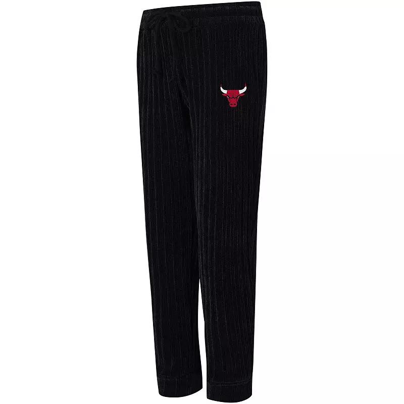 Women's College Concepts Black Chicago Bulls Linger Pants,  Product Image