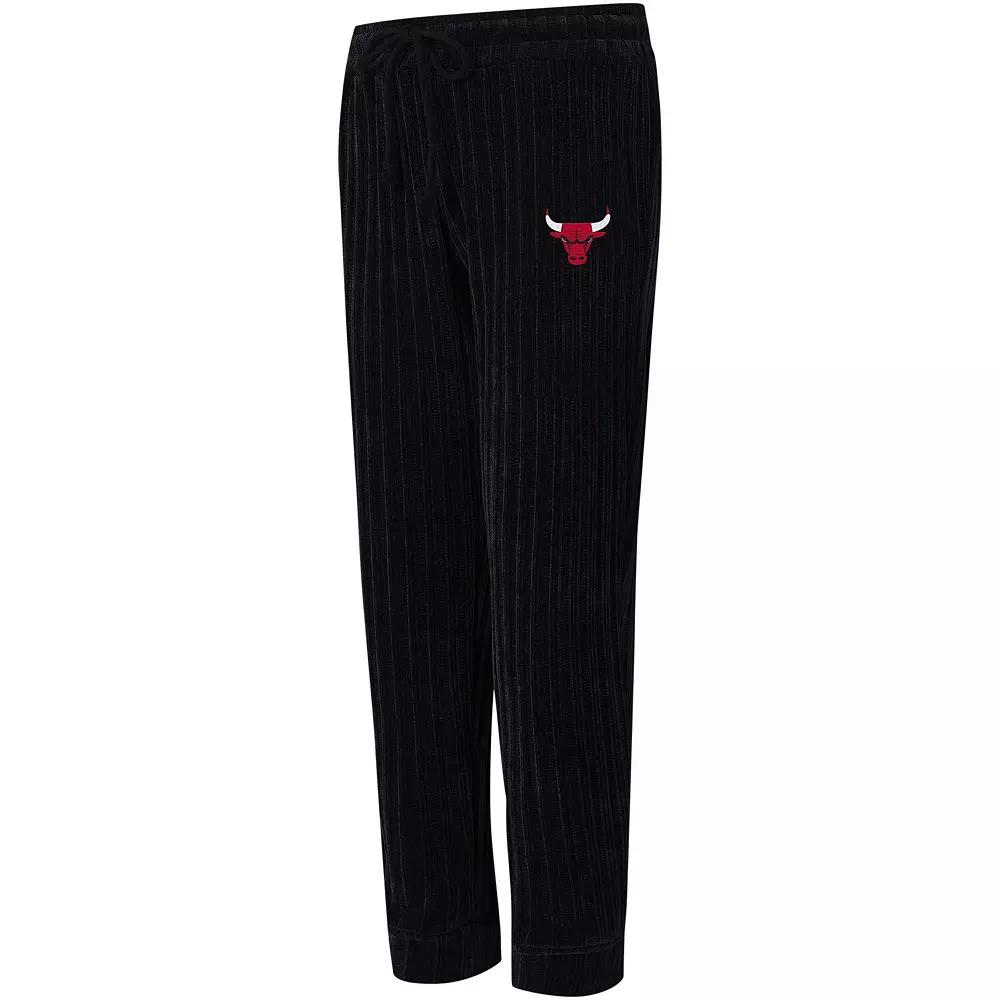 Women's College Concepts Black Chicago Bulls Linger Pants,  Product Image