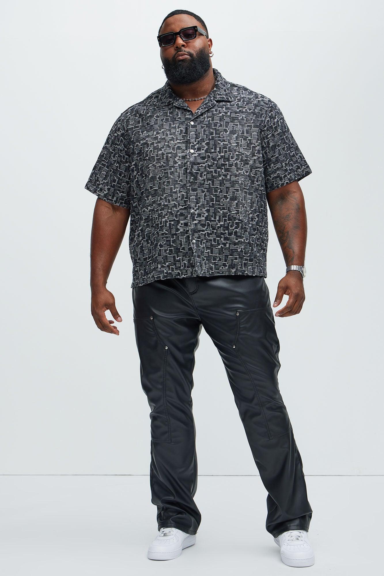 Arrow Jacquard Shirt - Black Wash Product Image