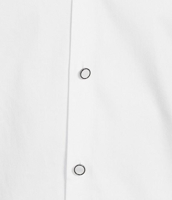 Murano Slim Fit Solid Sateen Long Sleeve Woven Shirt Product Image