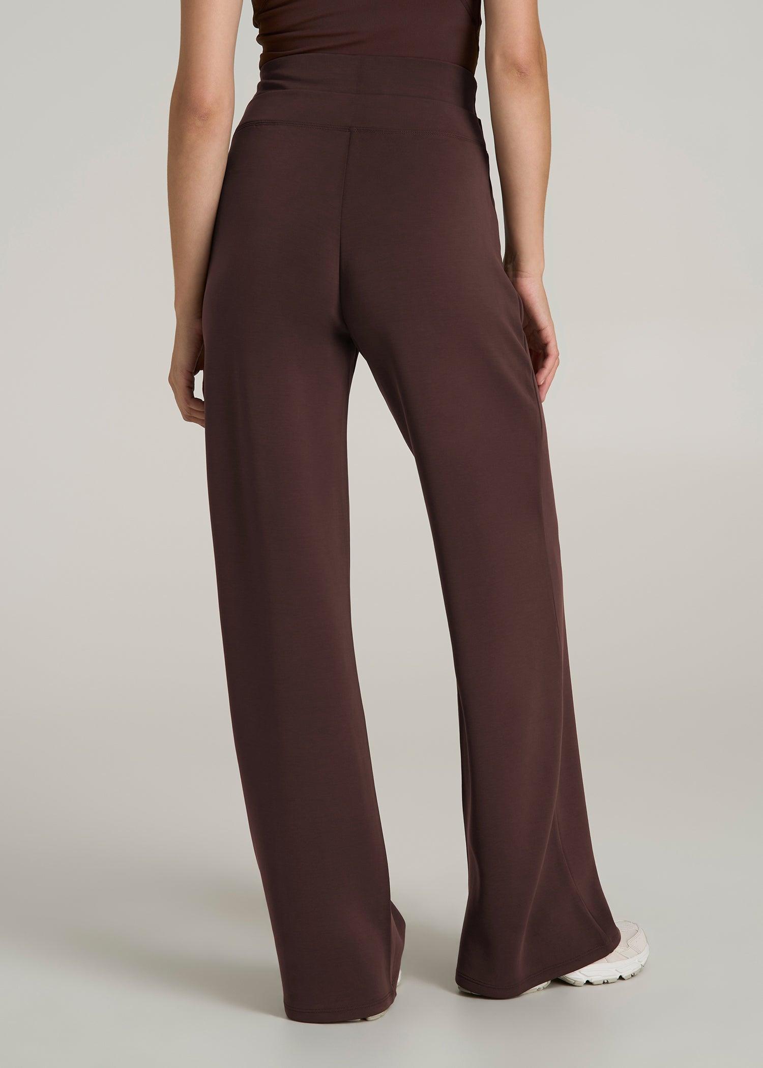 Soft Motion Wide Leg Ultra High Rise Pant for Tall Women in Espresso Female Product Image