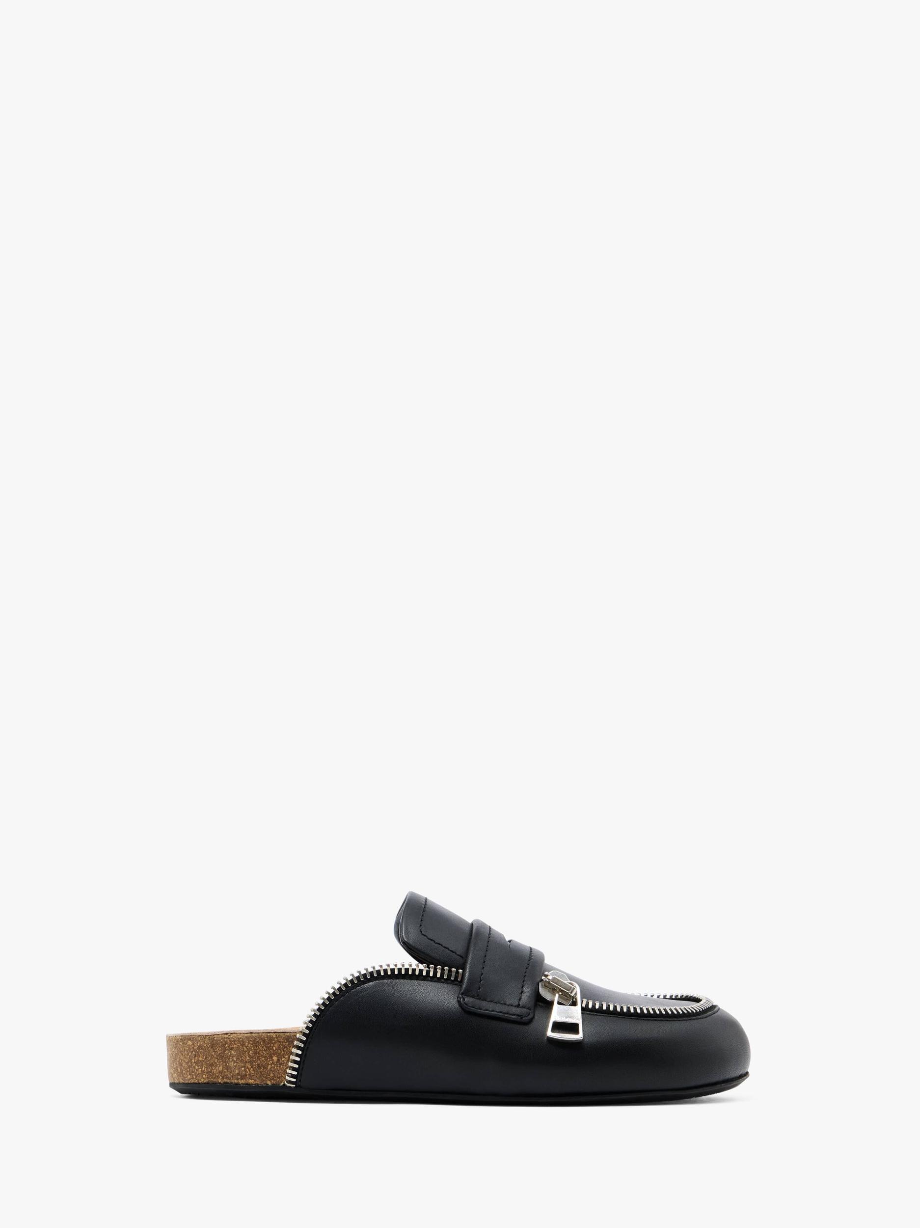 LEATHER BIKER LOAFER MULES Product Image