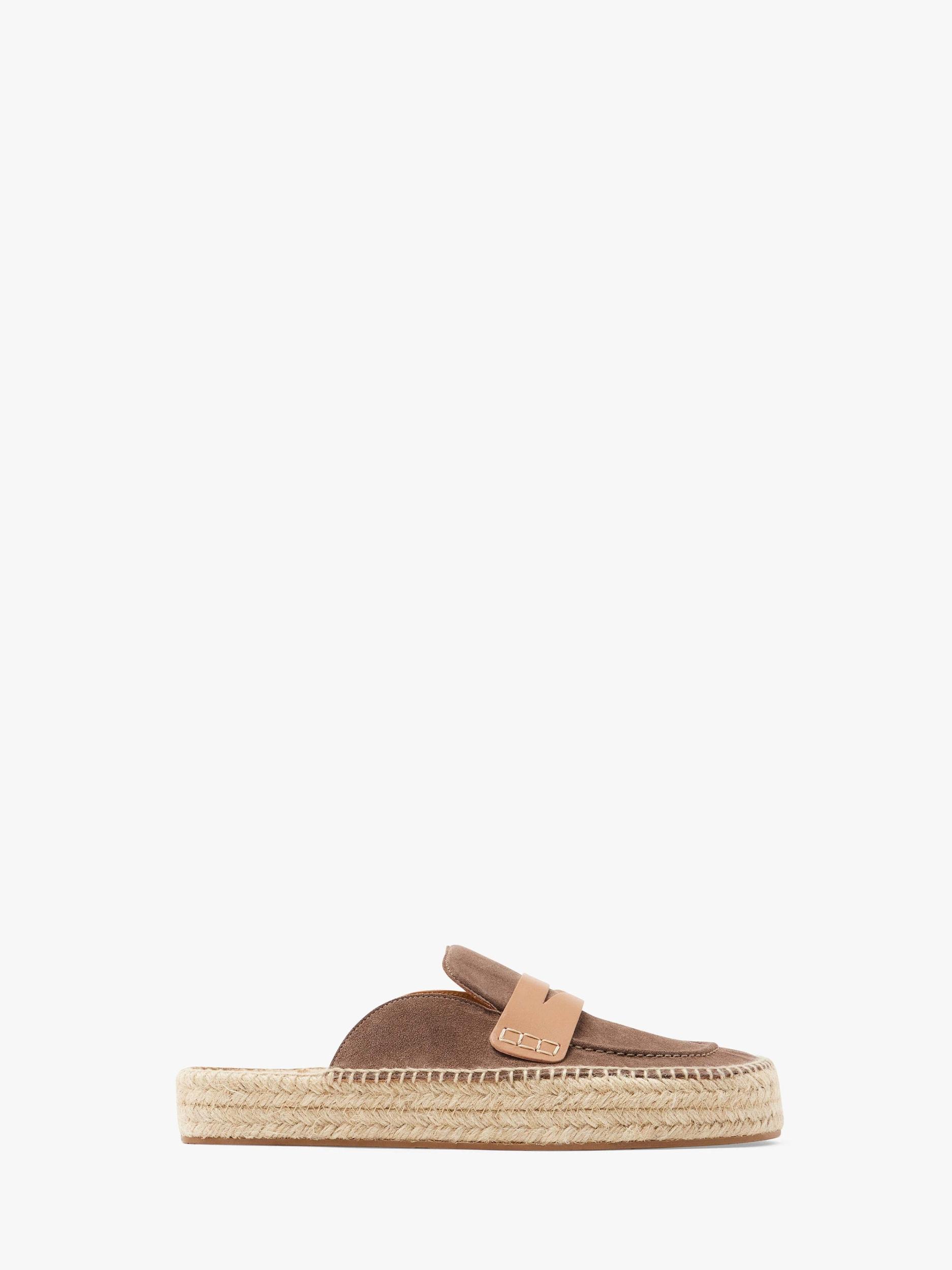 SUEDE ESPADRILLE LOAFER MULES Product Image