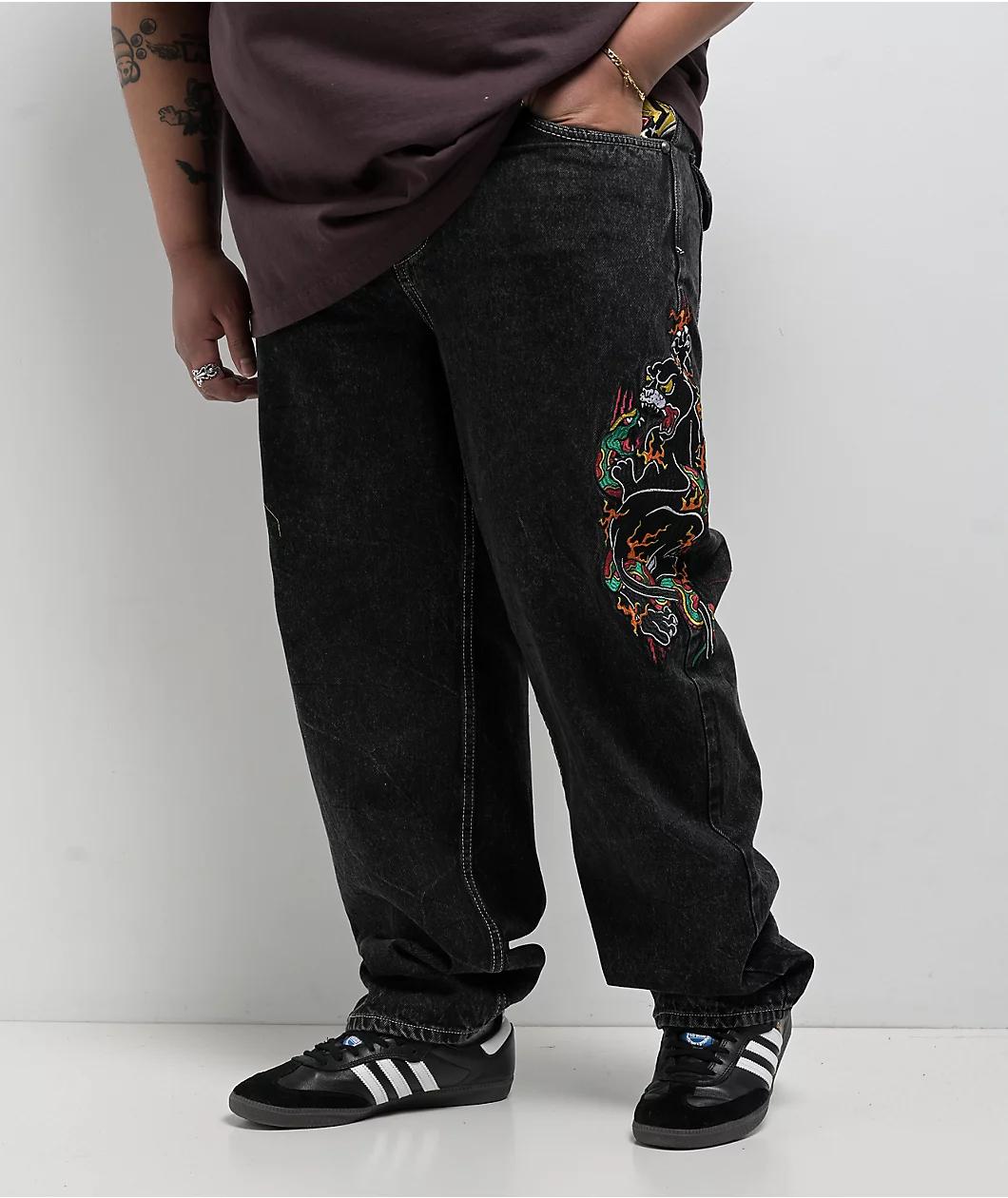 Ninth Hall Ambush Panther Black Wash Jeans Product Image