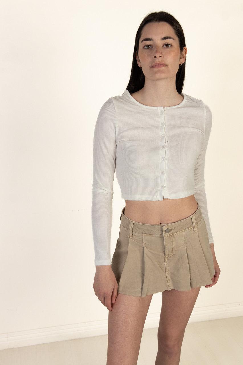 Off White Spring Mini Cardigan Product Image