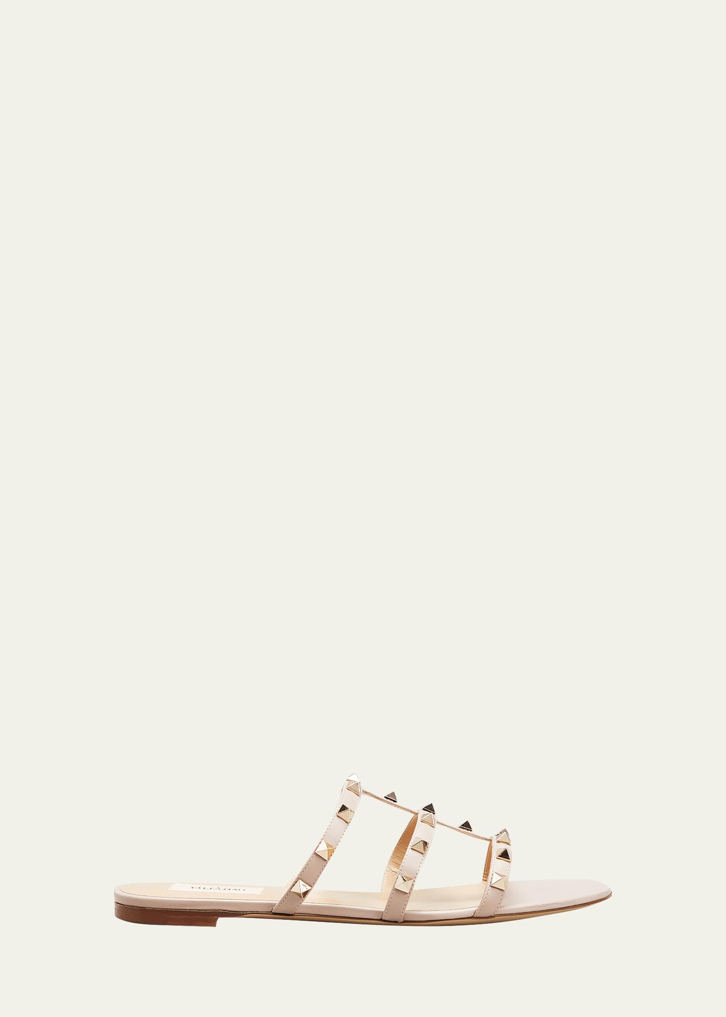 Rockstud Caged Flat Slide Sandals Product Image