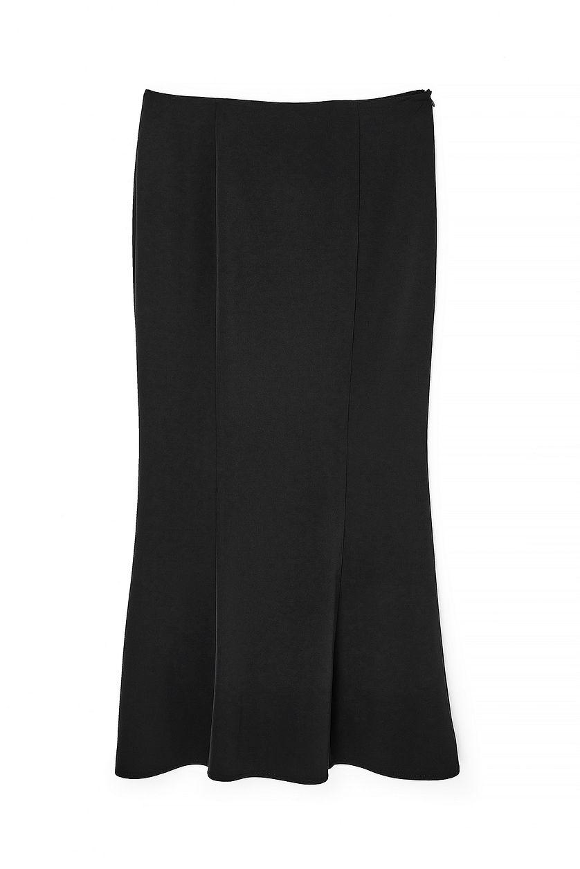 Mermaid Shaped Low Waist Maxi Skirt Product Image