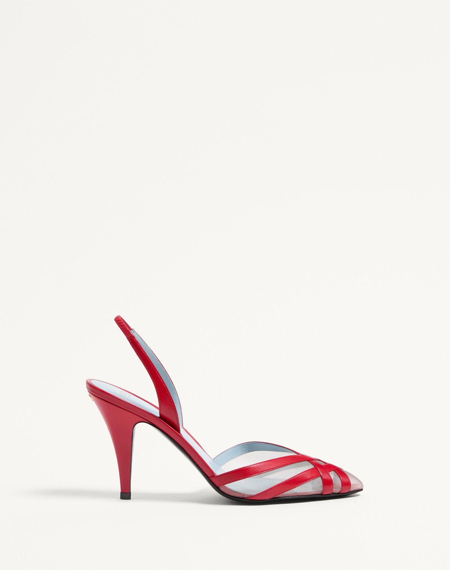 Impudance Slingback Pumps In Kidskin And Mesh 90Mm Product Image