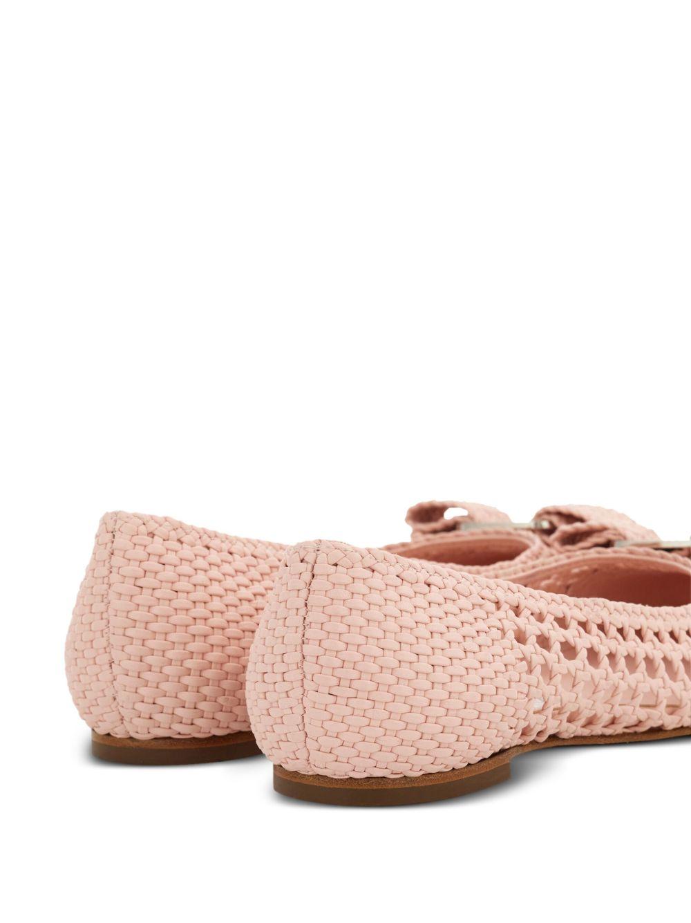 Vara-bow woven ballerina shoes Product Image