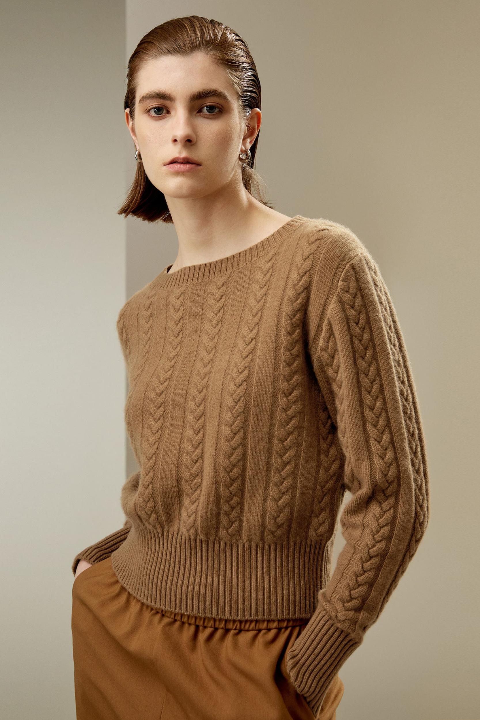 Pure Cashmere Drop Shoulder Sweater Product Image