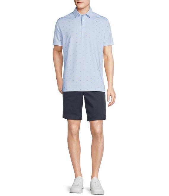 Cremieux Blue Label Performance Stretch Bee Print Short Sleeve Polo Shirt Product Image