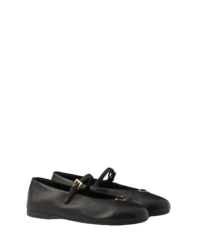 Prada Womens Nappa Leather Ballerinas Product Image