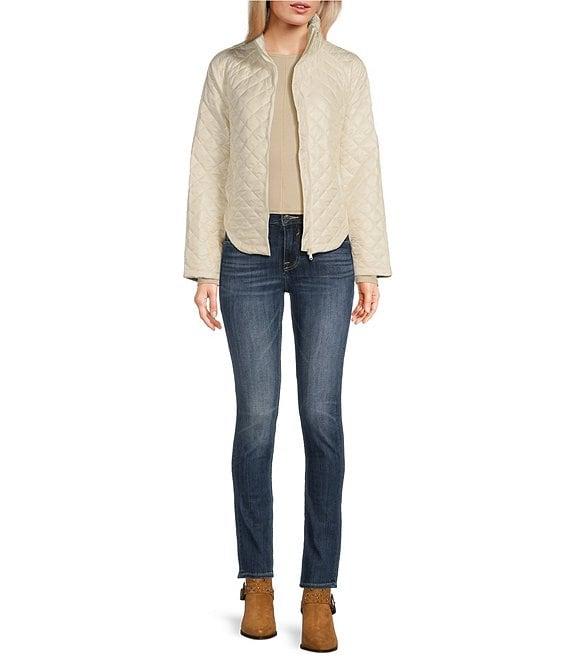 Vigoss Marley Mid Rise Straight Skinny Leg Jeans Product Image