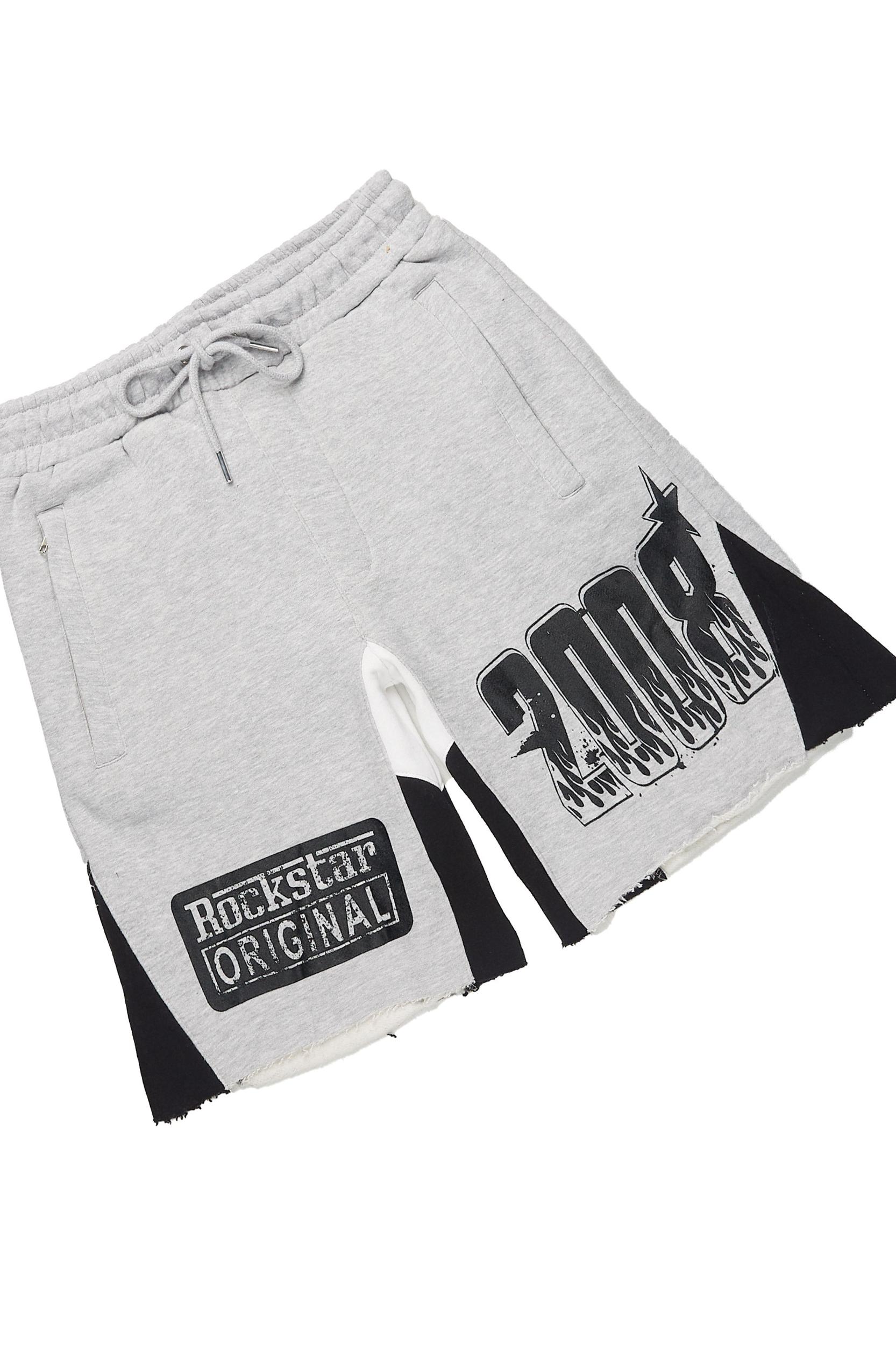 Amos Heather Grey T-Shirt/Short Set Male Product Image