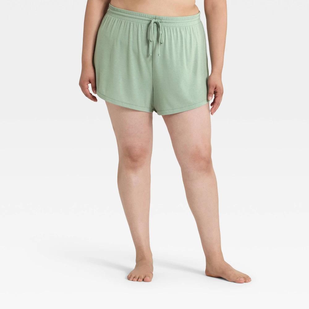 Women's Cooling Jersey Pajama Shorts - Auden™ 3X: Midweight Knit, Flexible Drawstring, 3.5" Inseam Product Image