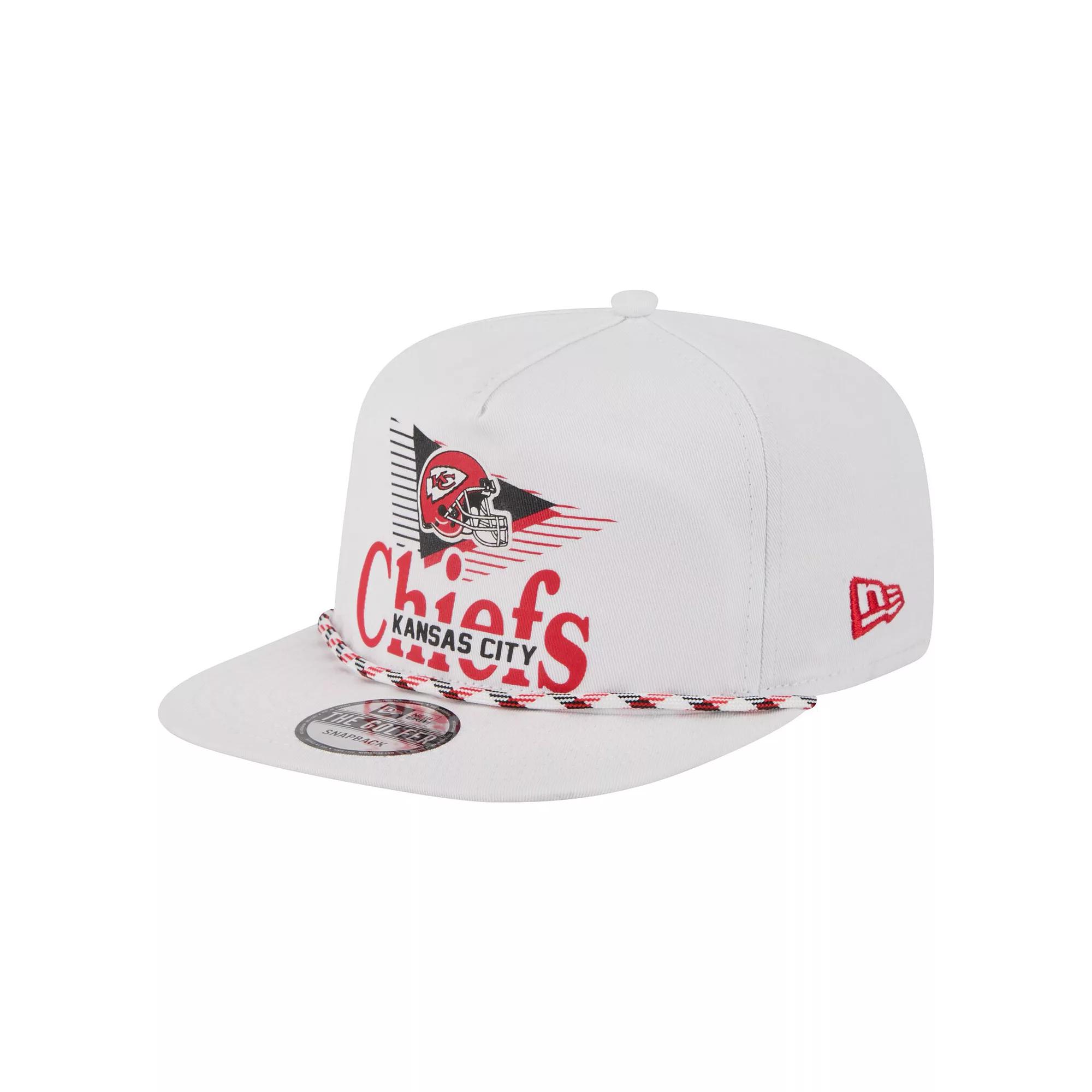 Men's New Era White Kansas City Chiefs Collide Golfer Snapback Hat Product Image