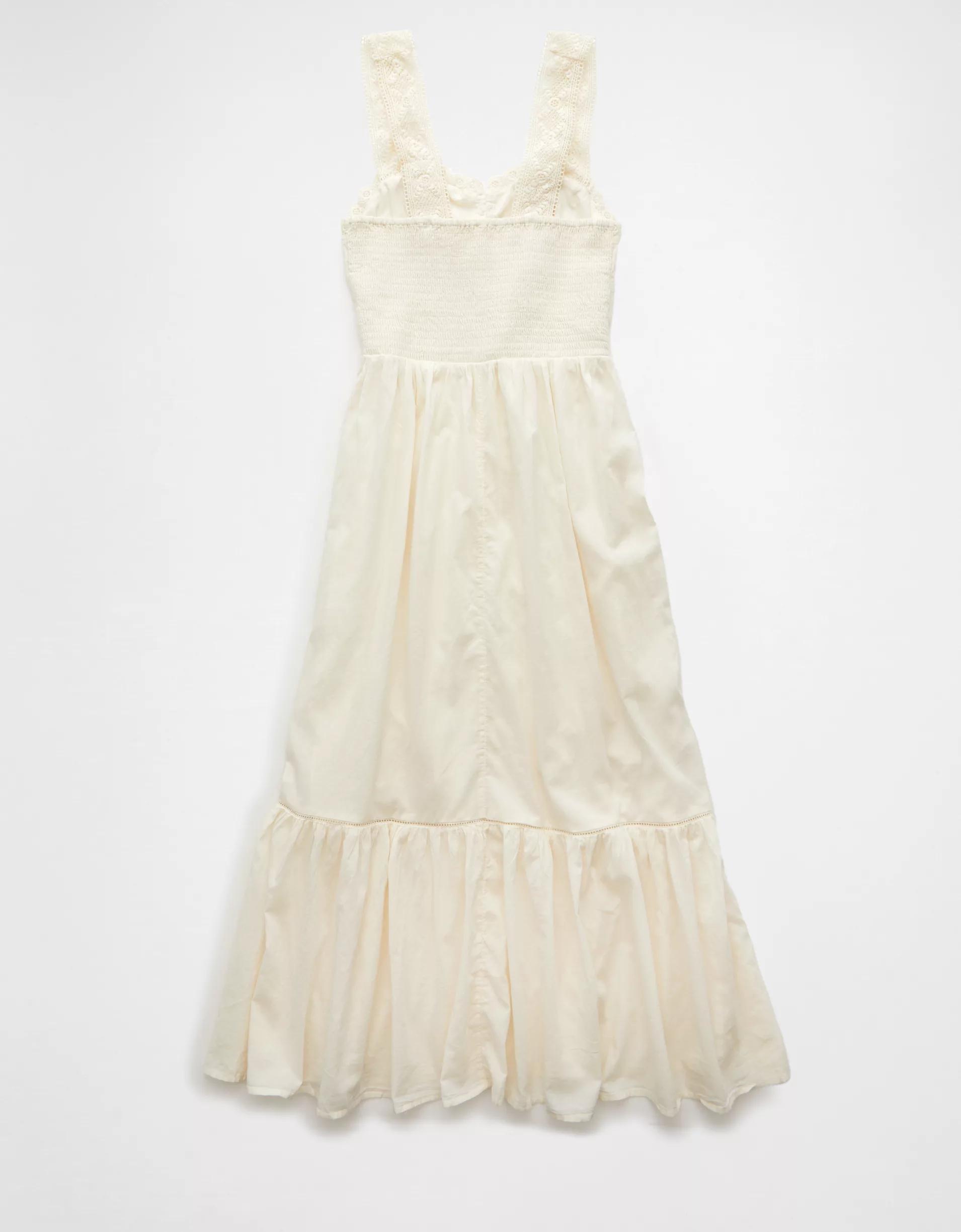 AE Catie Corset Crochet Midi Dress Product Image