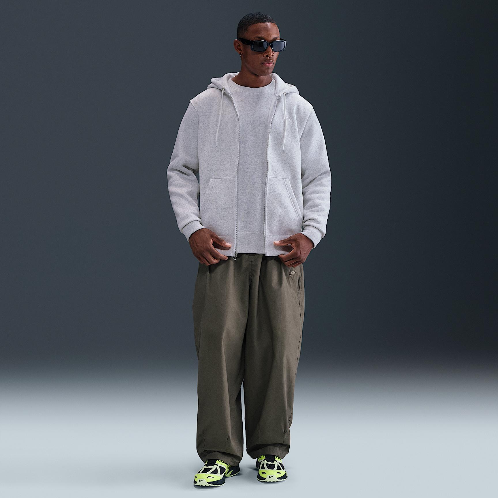 Nike Mens Club Full-Zip Fleece Hoodie | FN3861-051 Product Image