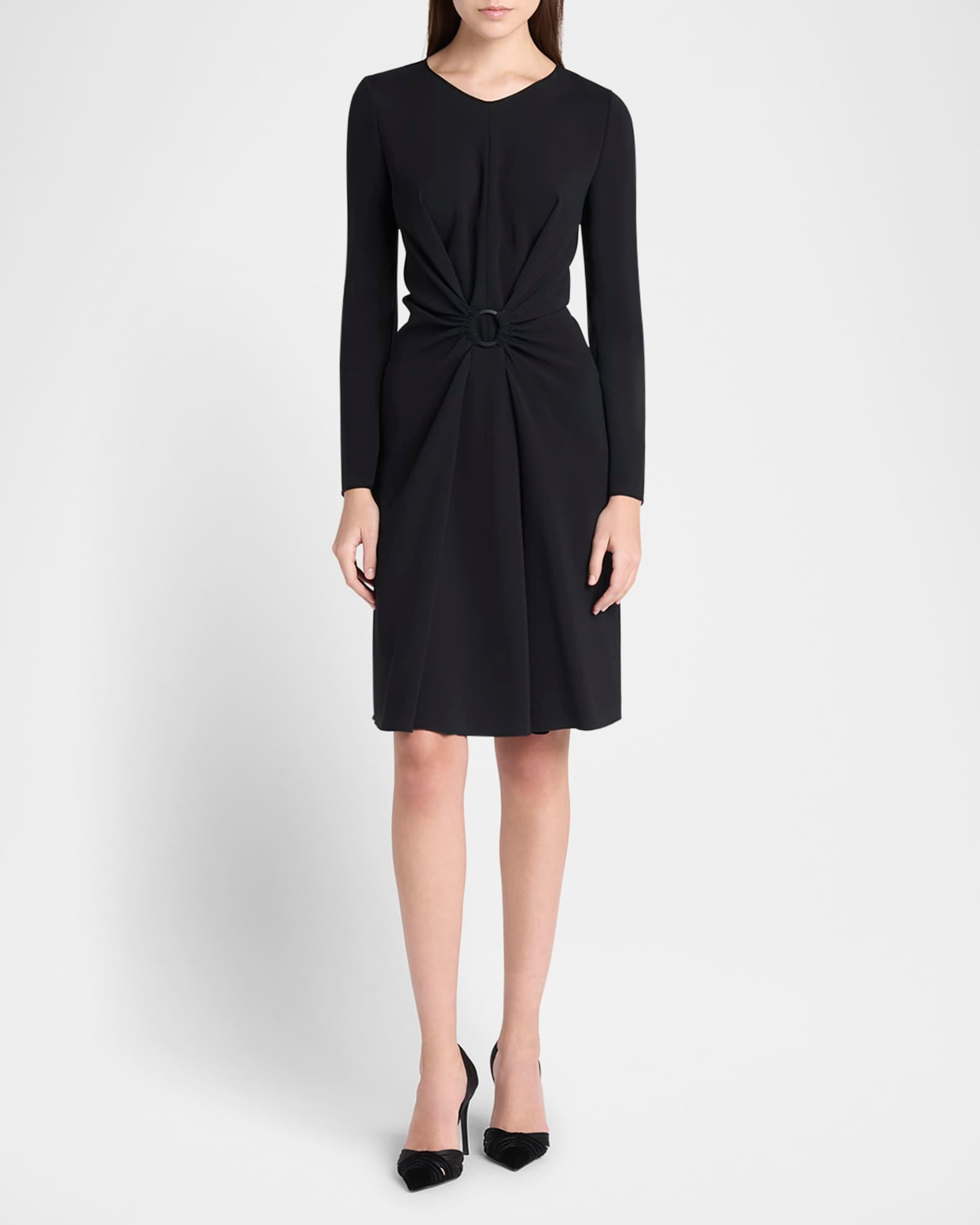 Long-Sleeve Dress with Ring Detail Product Image