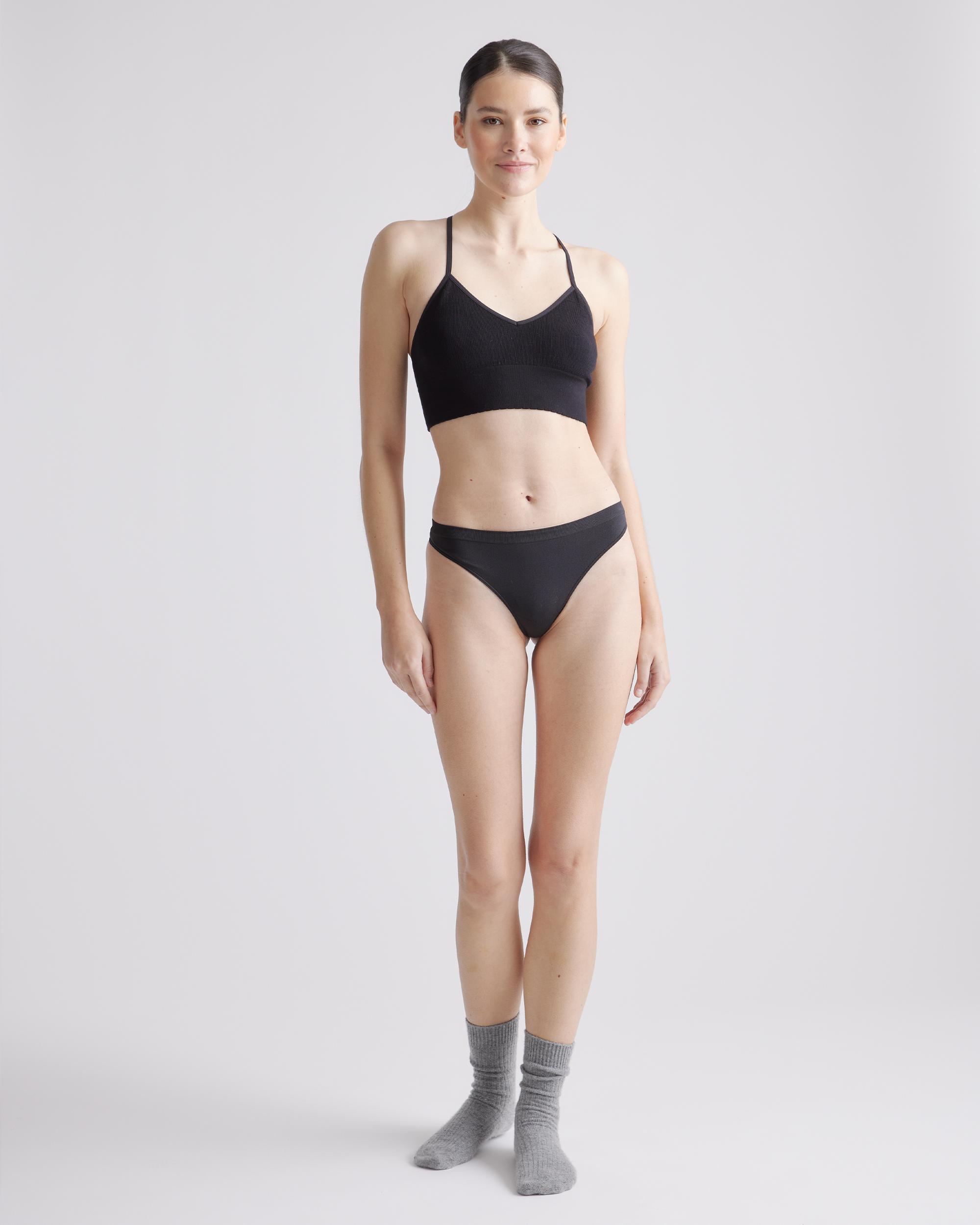 Quince | Women's Smoothing Comfort Thong Nylon/Spandex Product Image