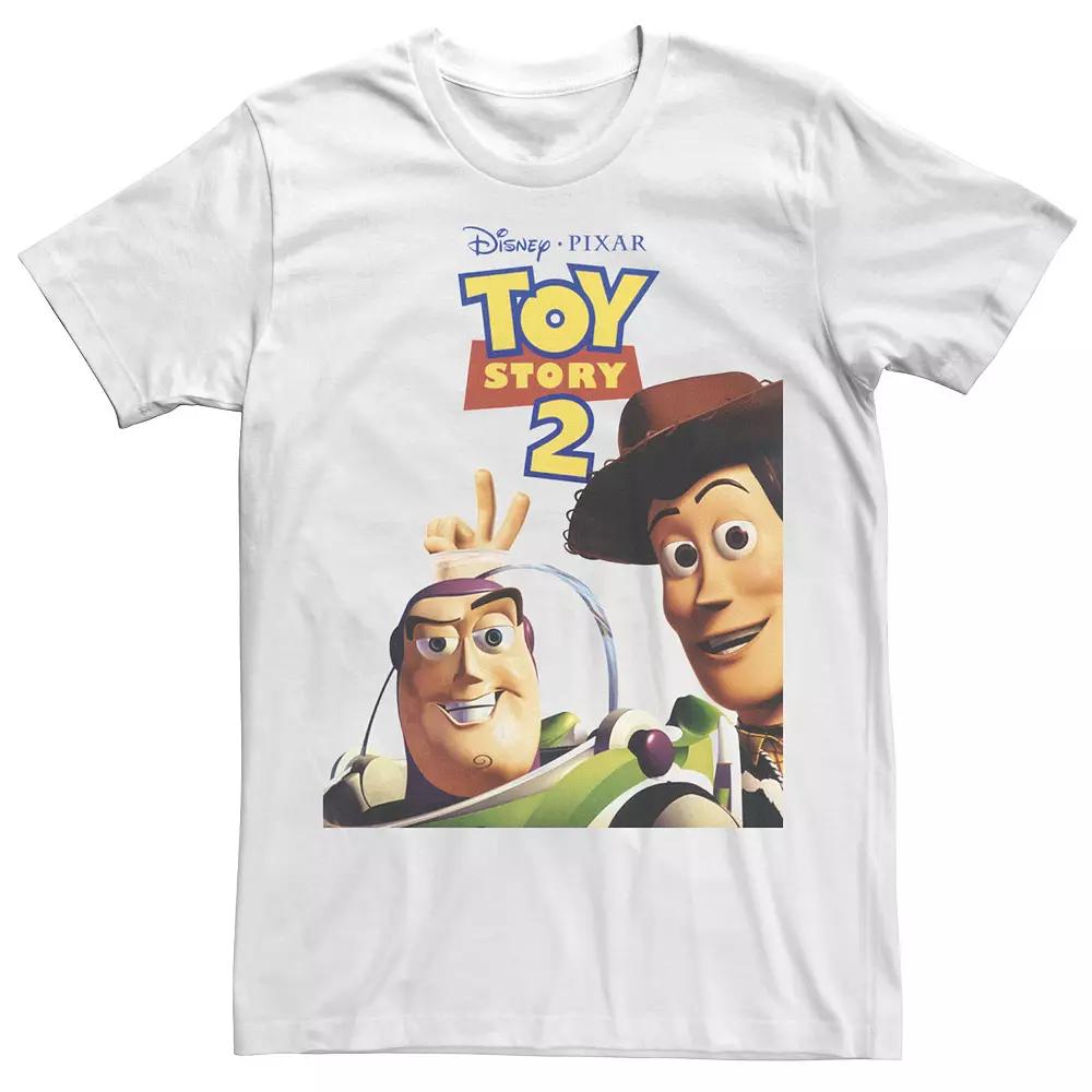 Men's Disney Pixar Toy Story 2 Woody And Buzz Movie Poster Tee,  Product Image