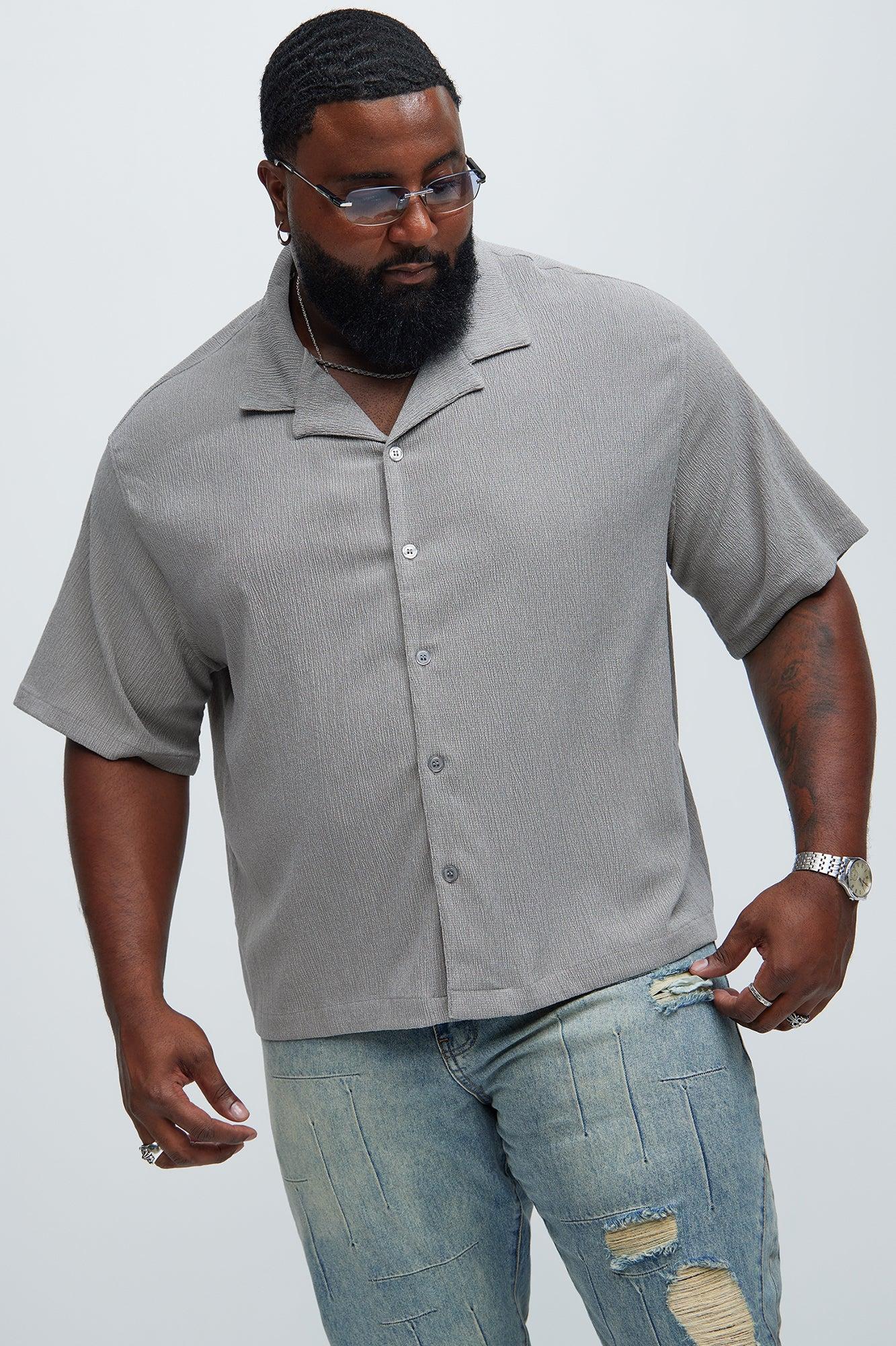 Jace Textured Shirt - Grey Product Image