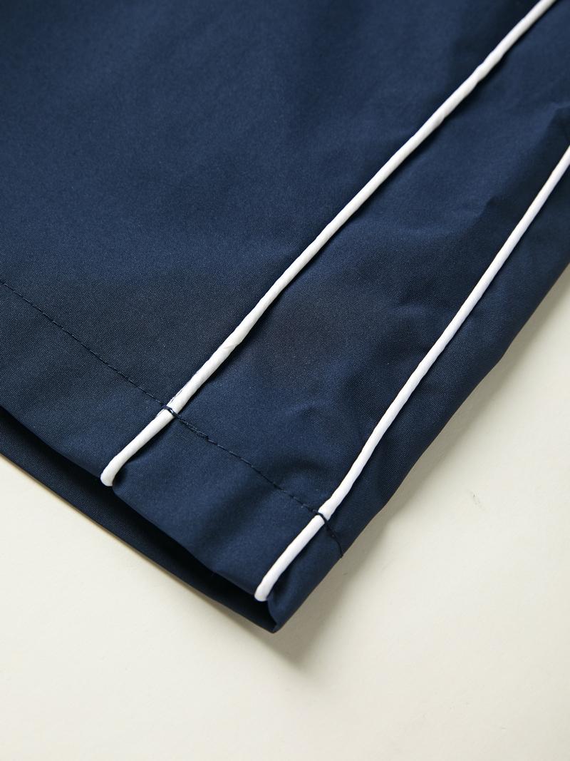 Vintage Piping Wide Leg Parachute Pants Product Image