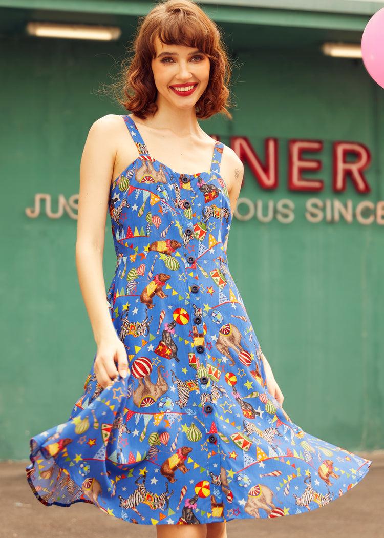 Sun-Kissed Stroll Fit & Flare Dress Product Image