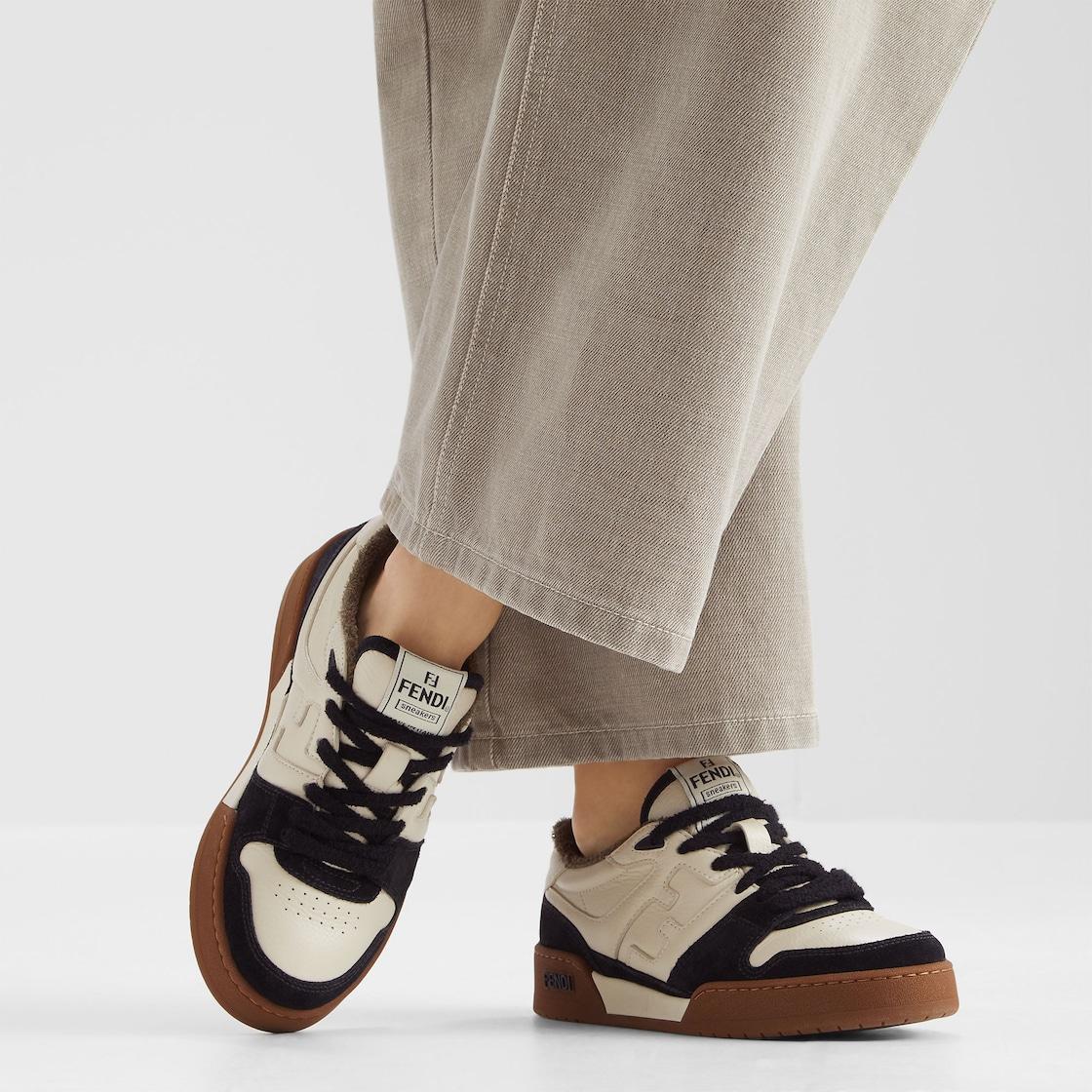 Fendi MatchLow tops in black suede Product Image