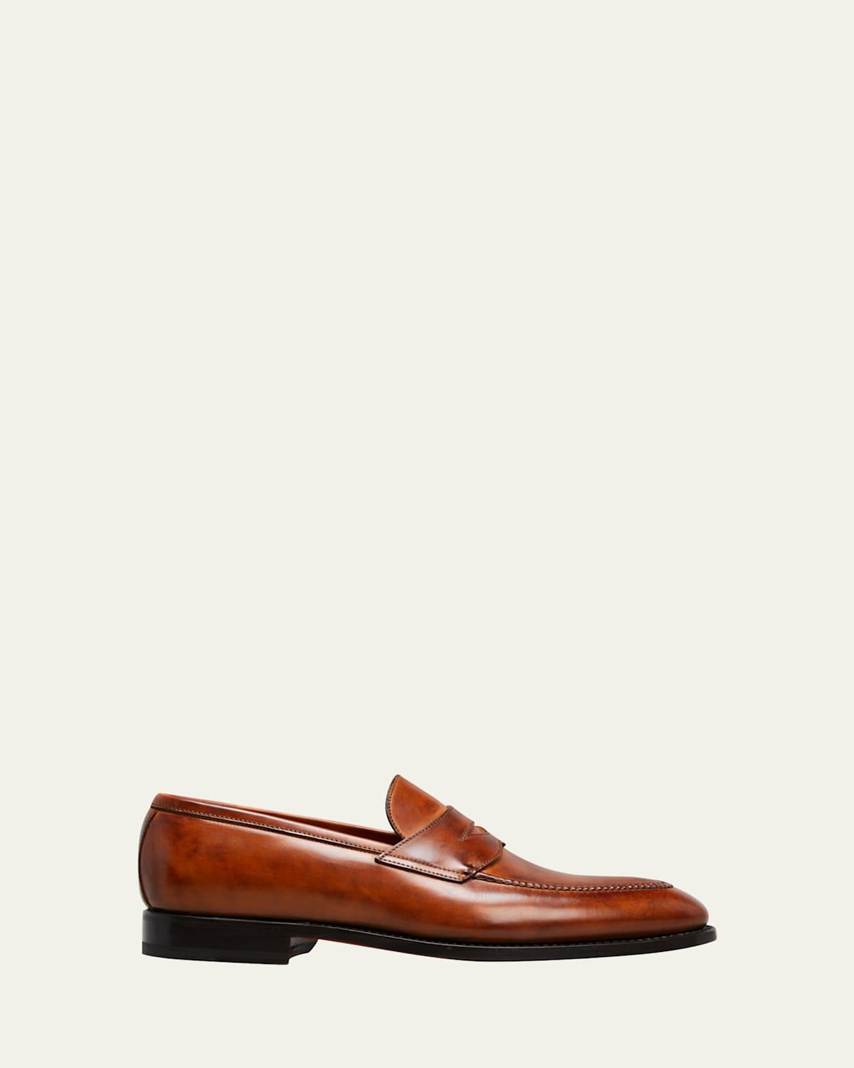Mens Principe Leather Penny Loafers Product Image