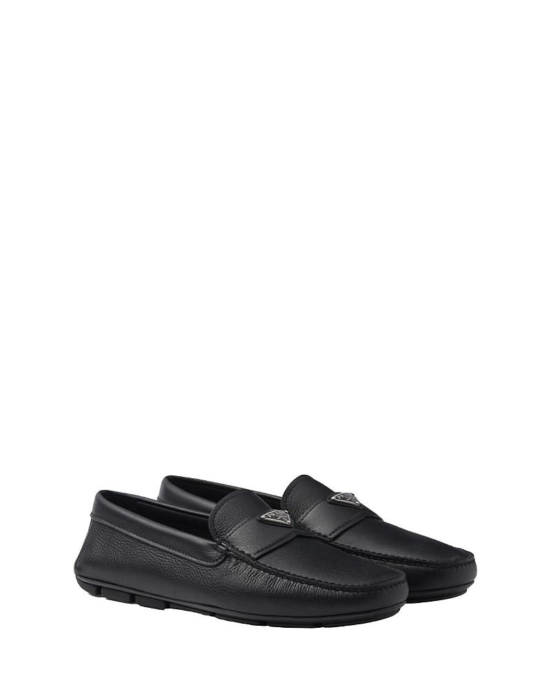 Prada Mens Leather Driving Loafer Shoes Product Image