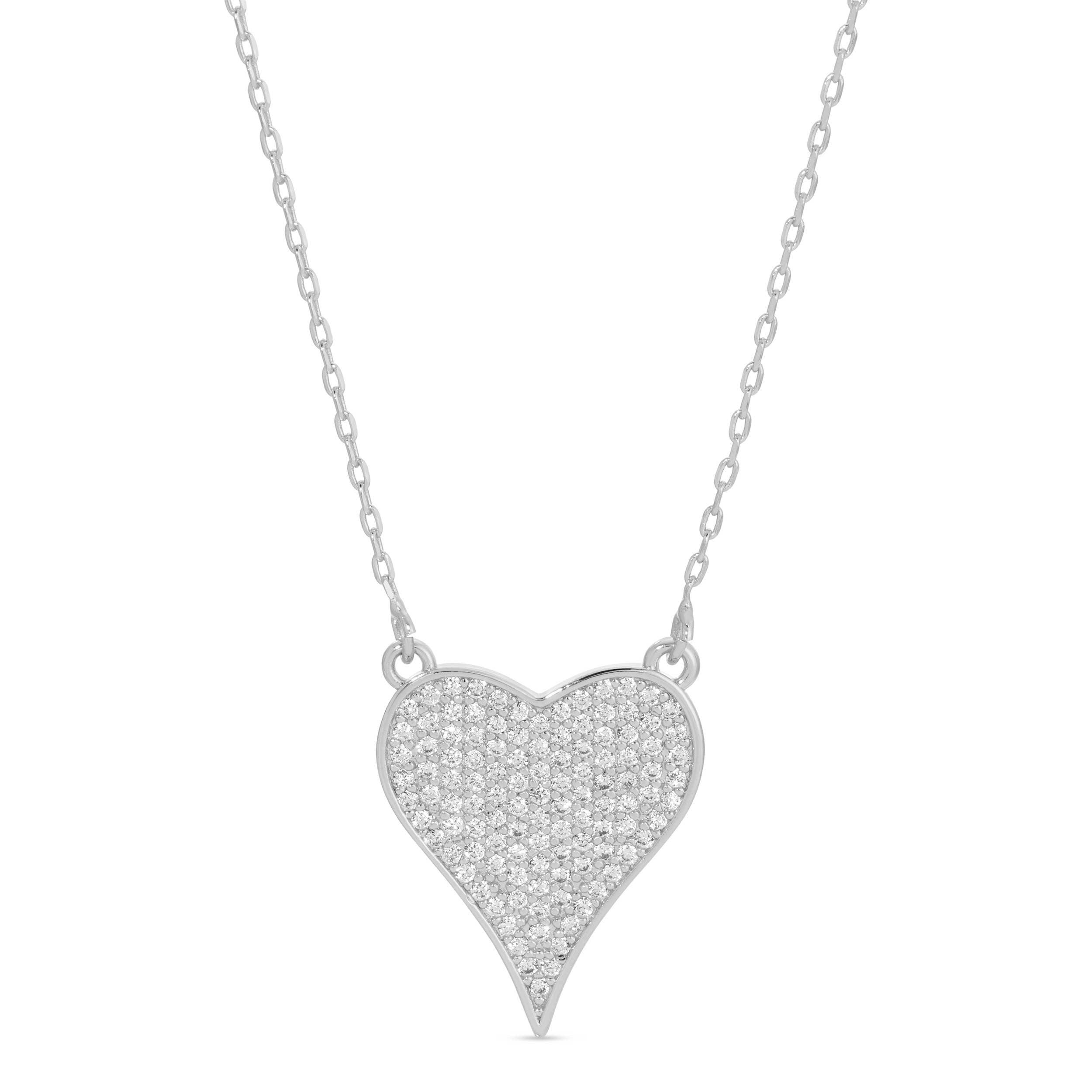 Pave Heart Necklace Product Image