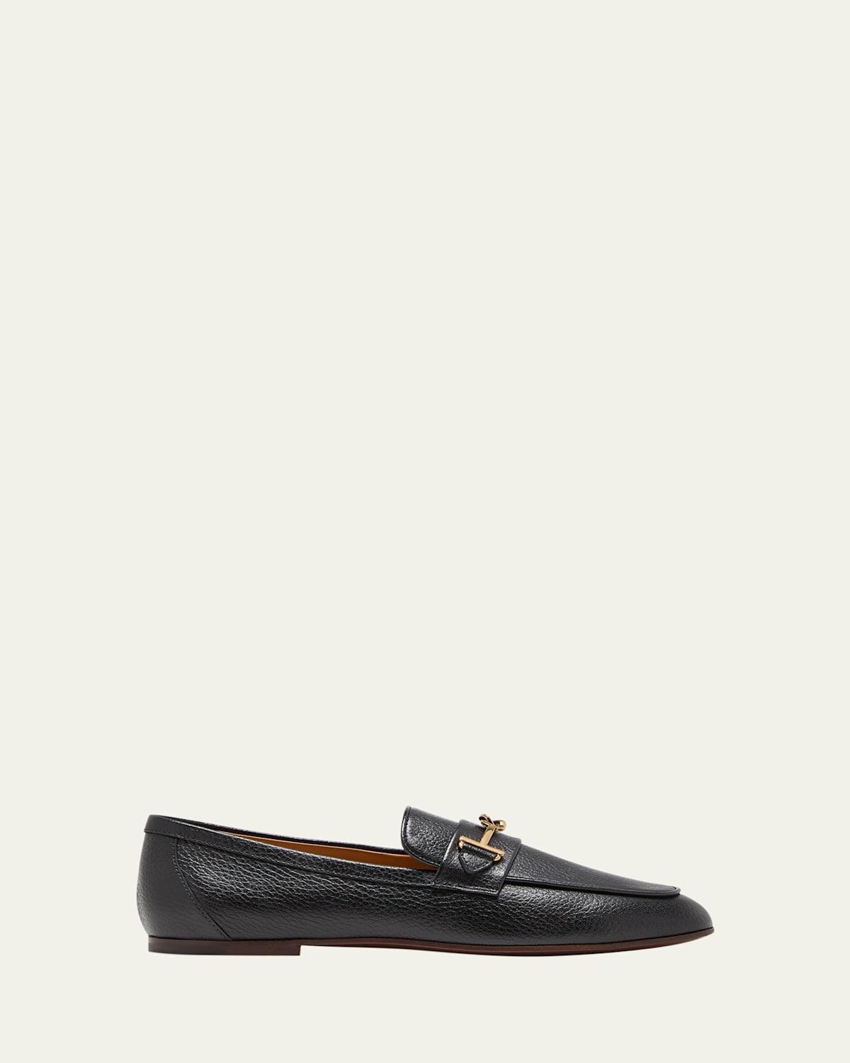 Womens Perrita Leather Loafers Product Image