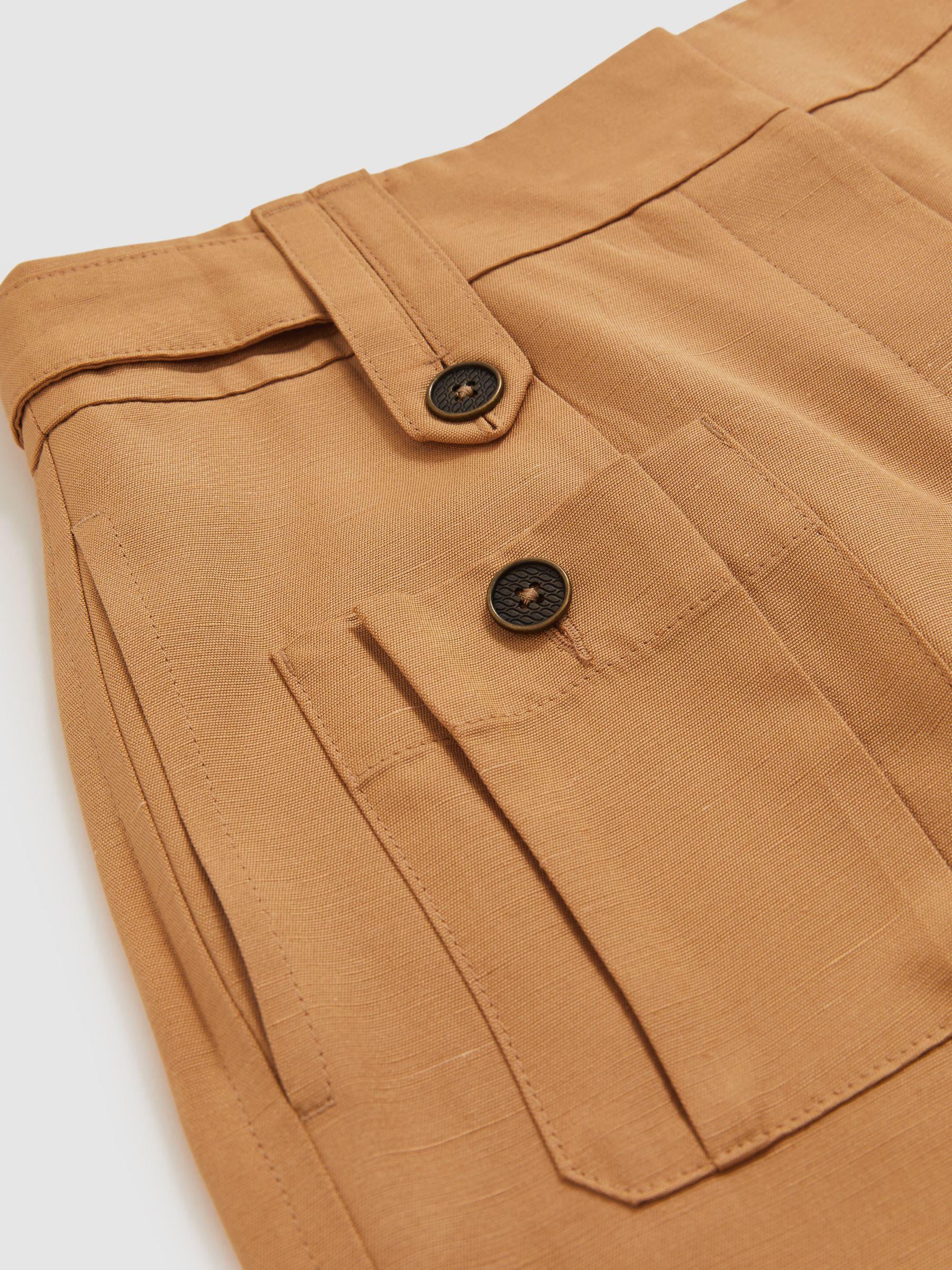 Atelier Tapered Cargo Trousers in Tan Product Image
