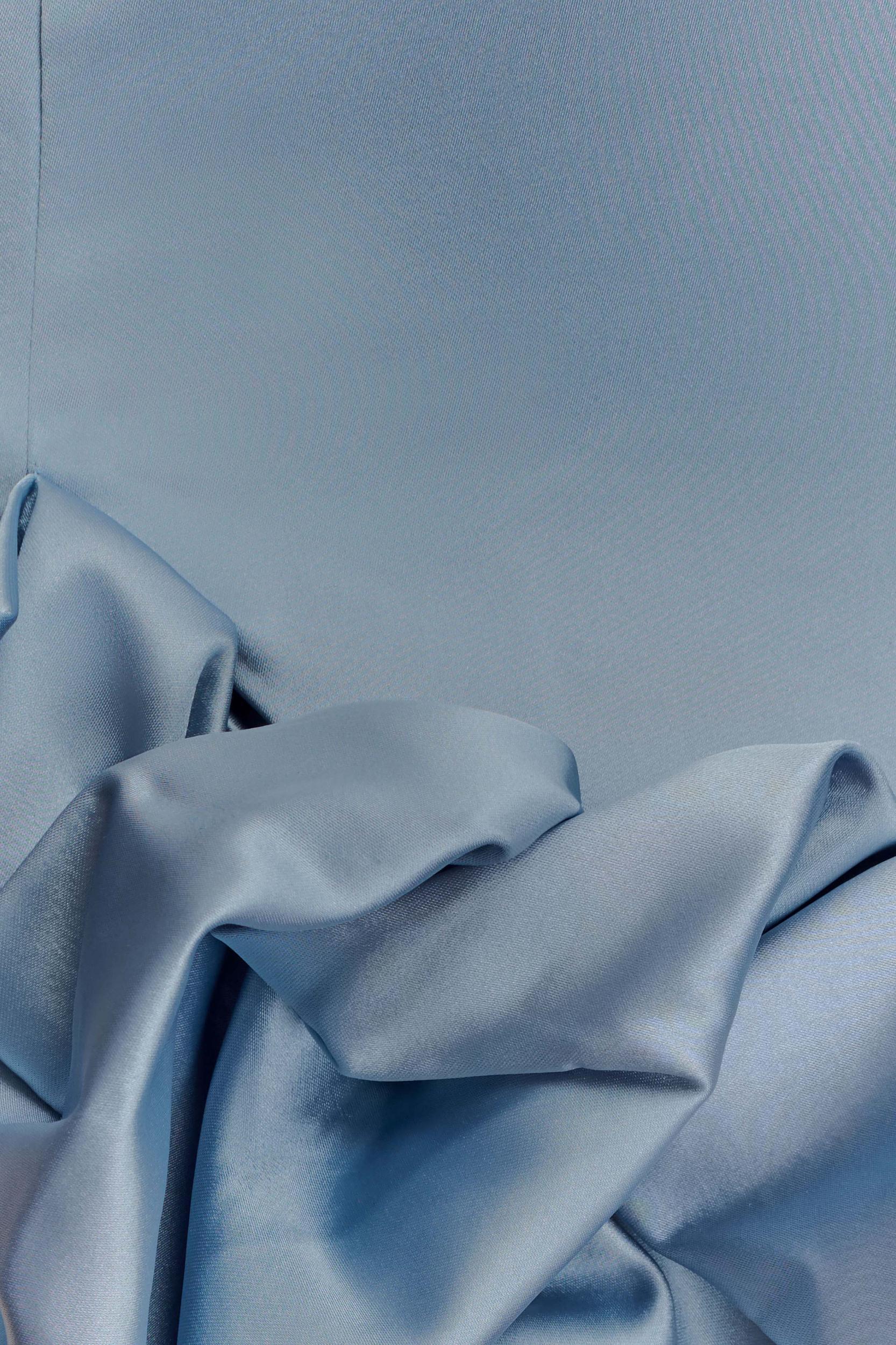 Alba Bubble Mini Dress - Cornflower Blue Product Image