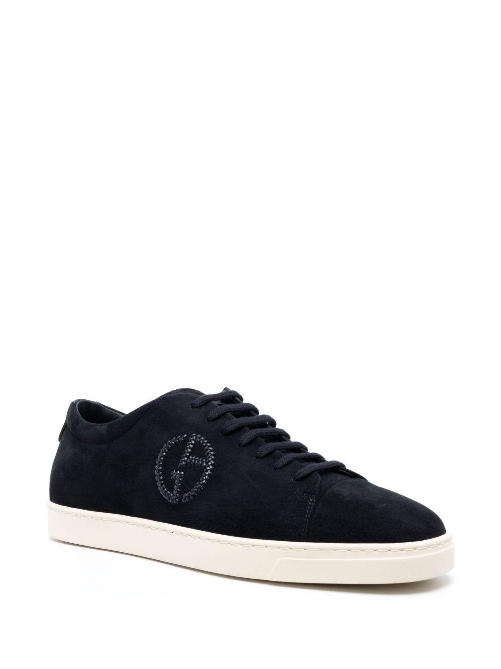 logo-embossed low-top sneakers  Product Image