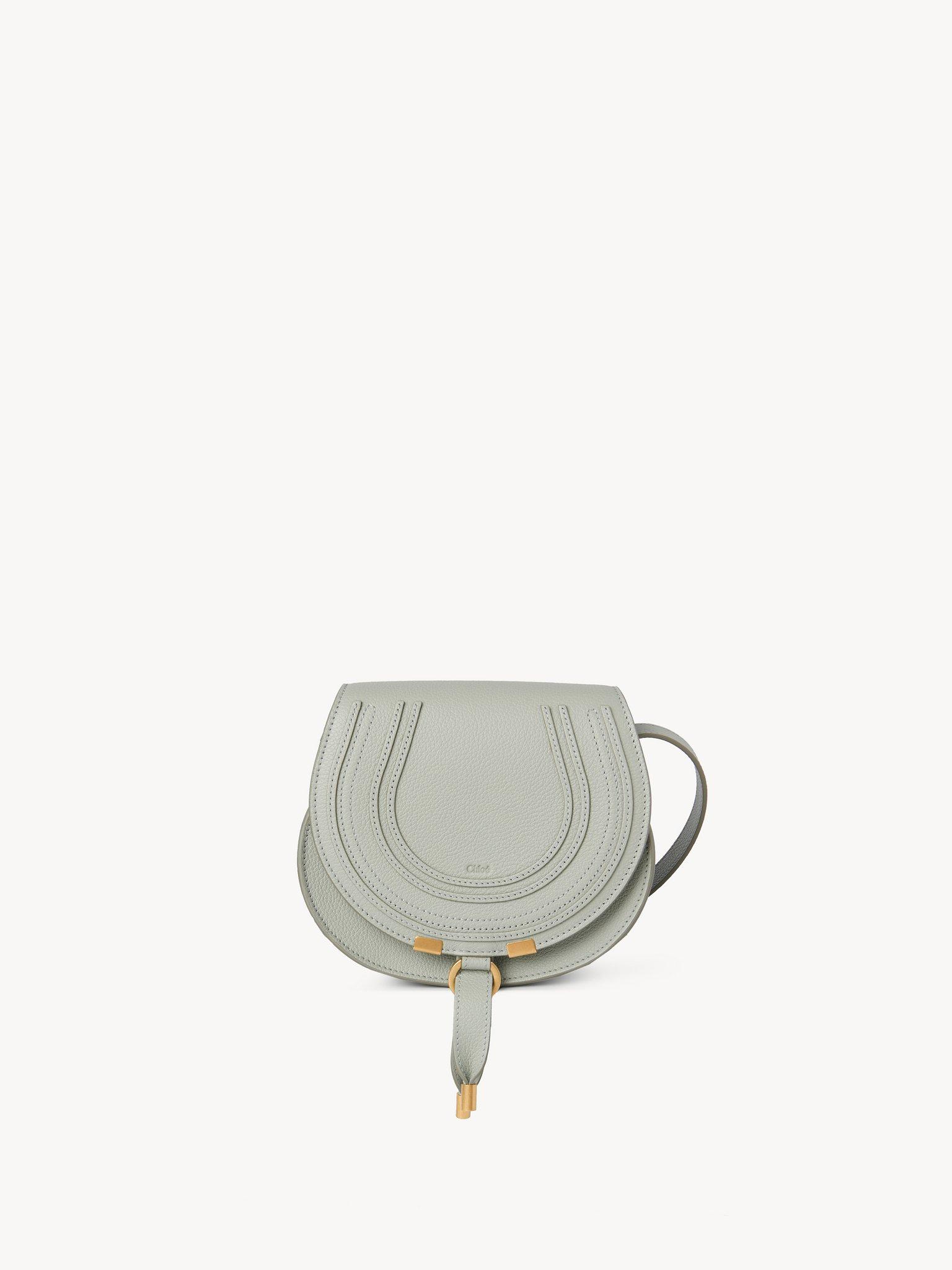 Small Marcie saddle bag in grained leather Product Image