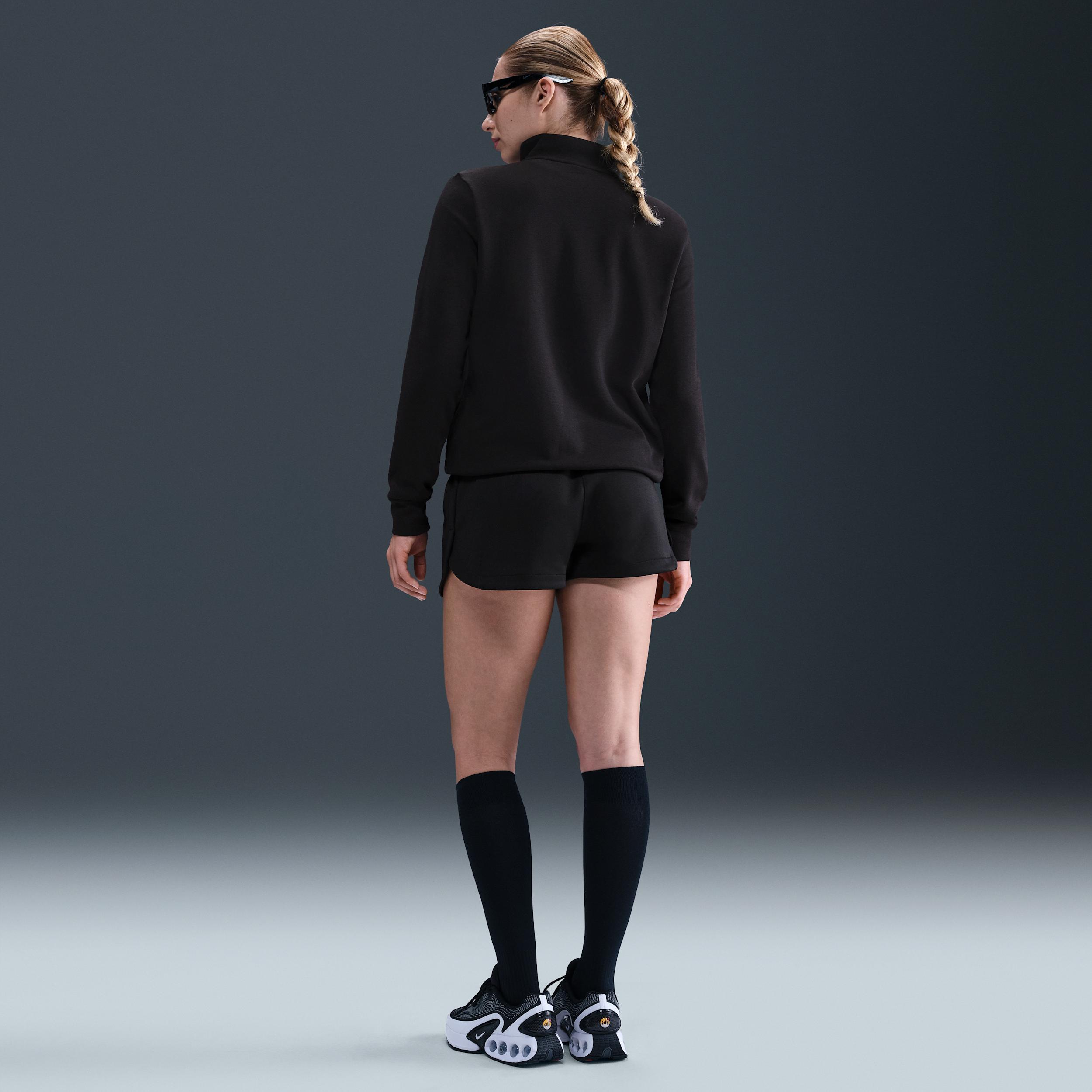 Womens Nike Sportswear Club Fleece 1/2-Zip Sweatshirt | DQ5838-010 Product Image