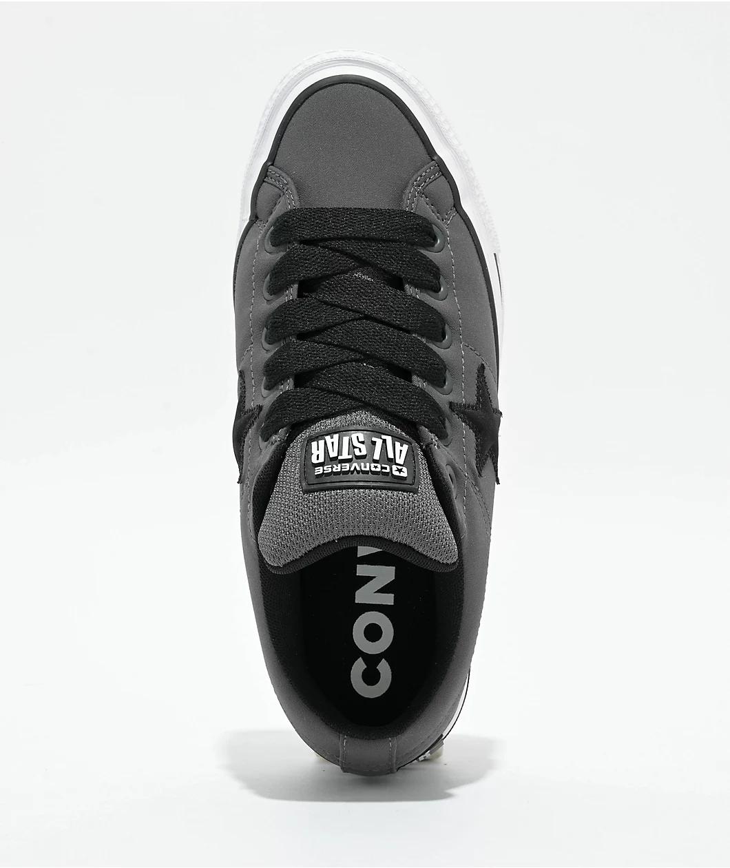 Converse One Star Puffed Dark Matter, Black, & White Skate Shoes Product Image
