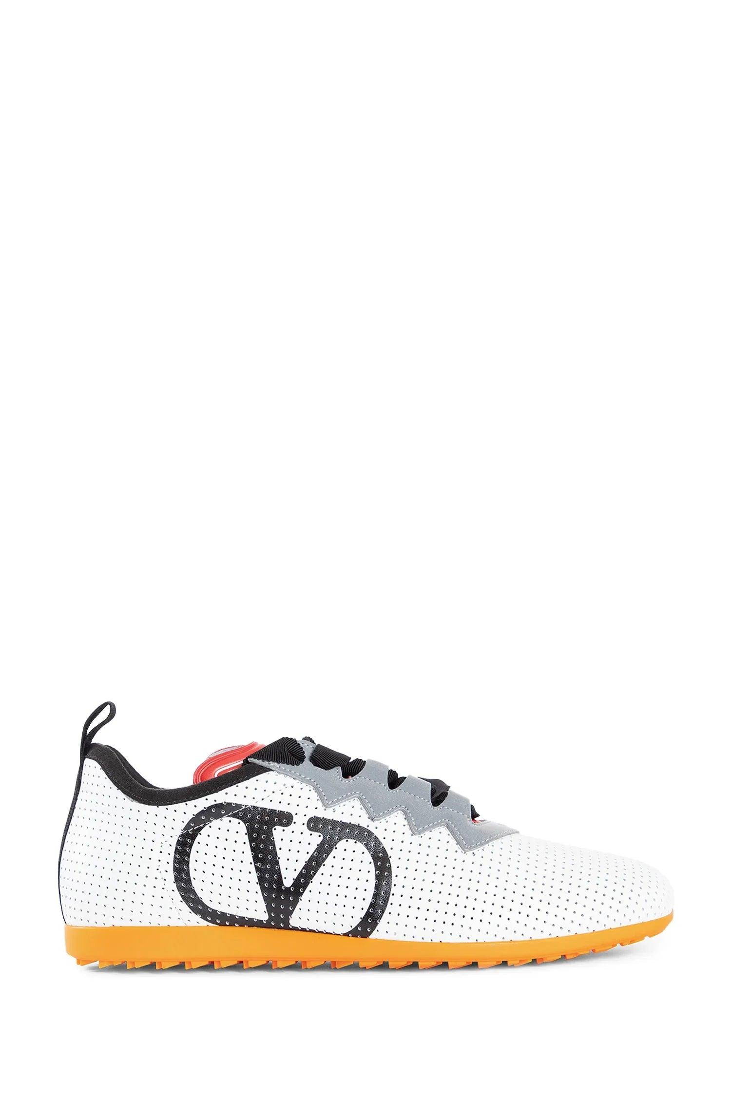 VALENTINO GARAVANI Chromathon Low-top Sneakers In Perforated Leather In Multi Product Image