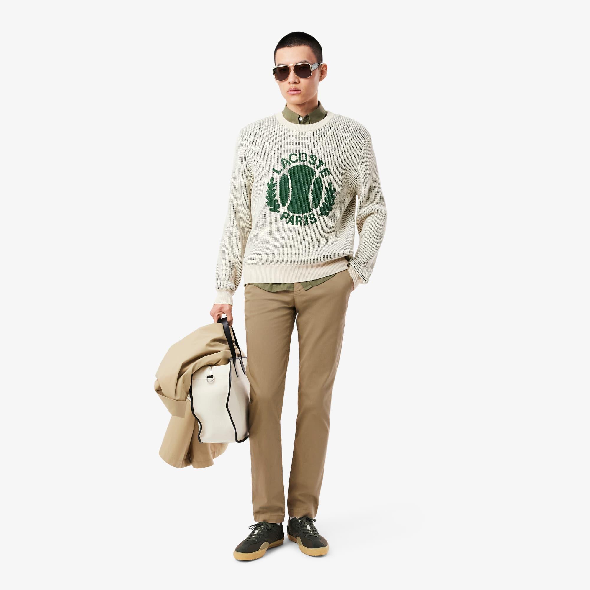 Men's Slim Fit Stretch Cotton Pants Product Image