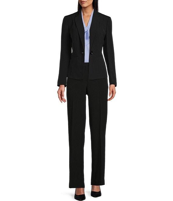 Kasper Stretch Crepe Wide Leg Pants Product Image