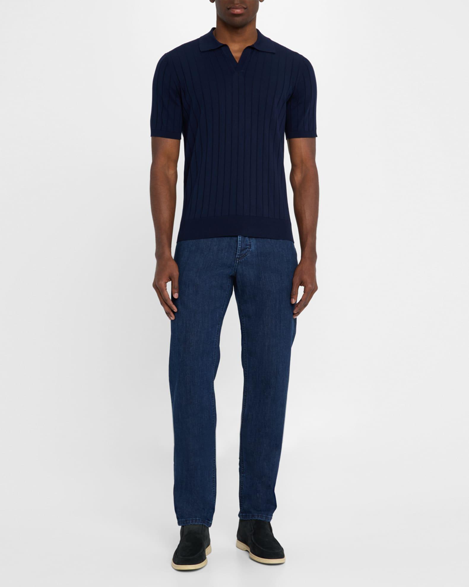 Men's Medium-Wash Denim Jeans Product Image