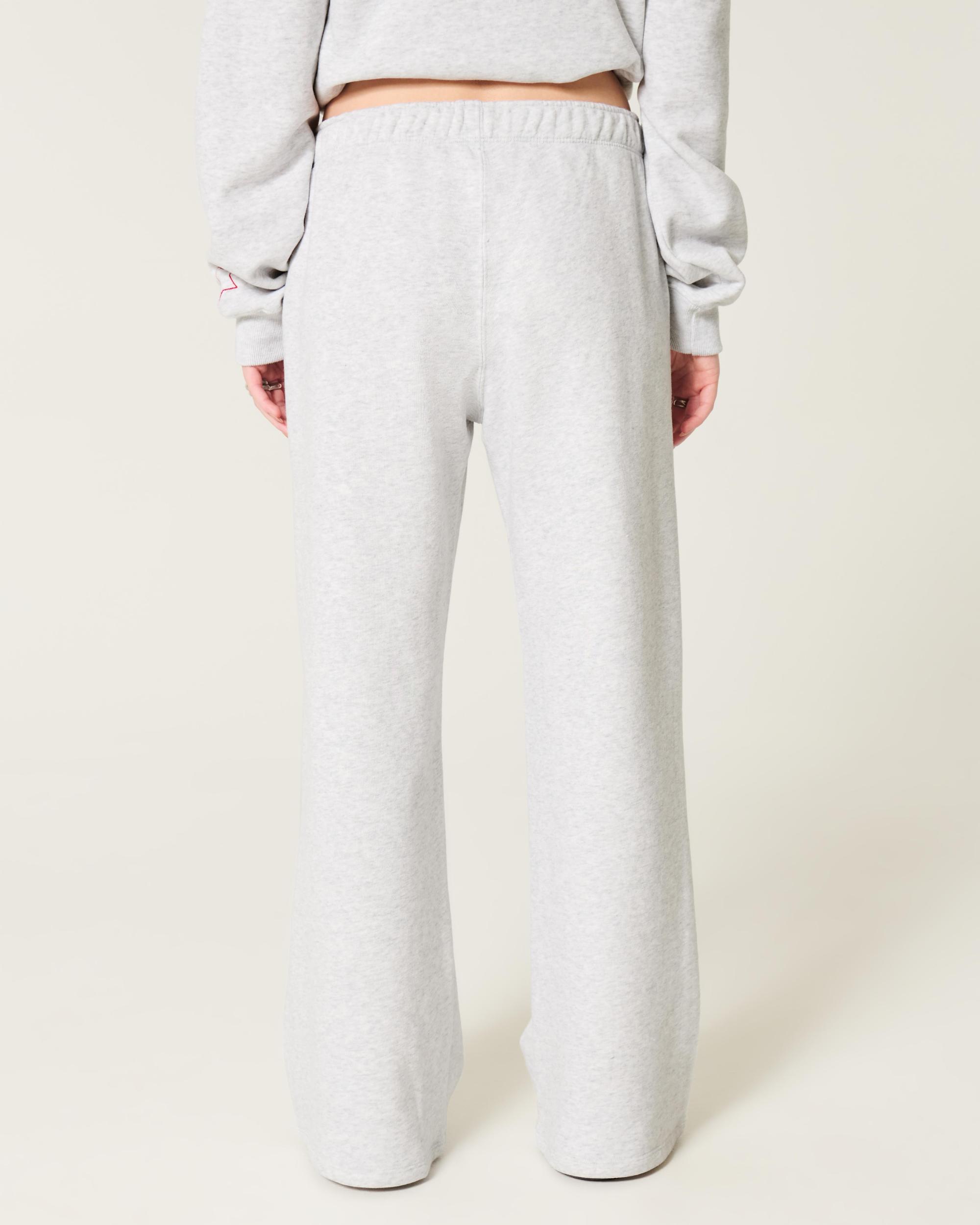 Sporty Graphic Wide-Leg Sweatpants Product Image