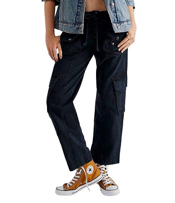 Free People Tahiti Low Rise Straight Leg Cargo Pants Product Image