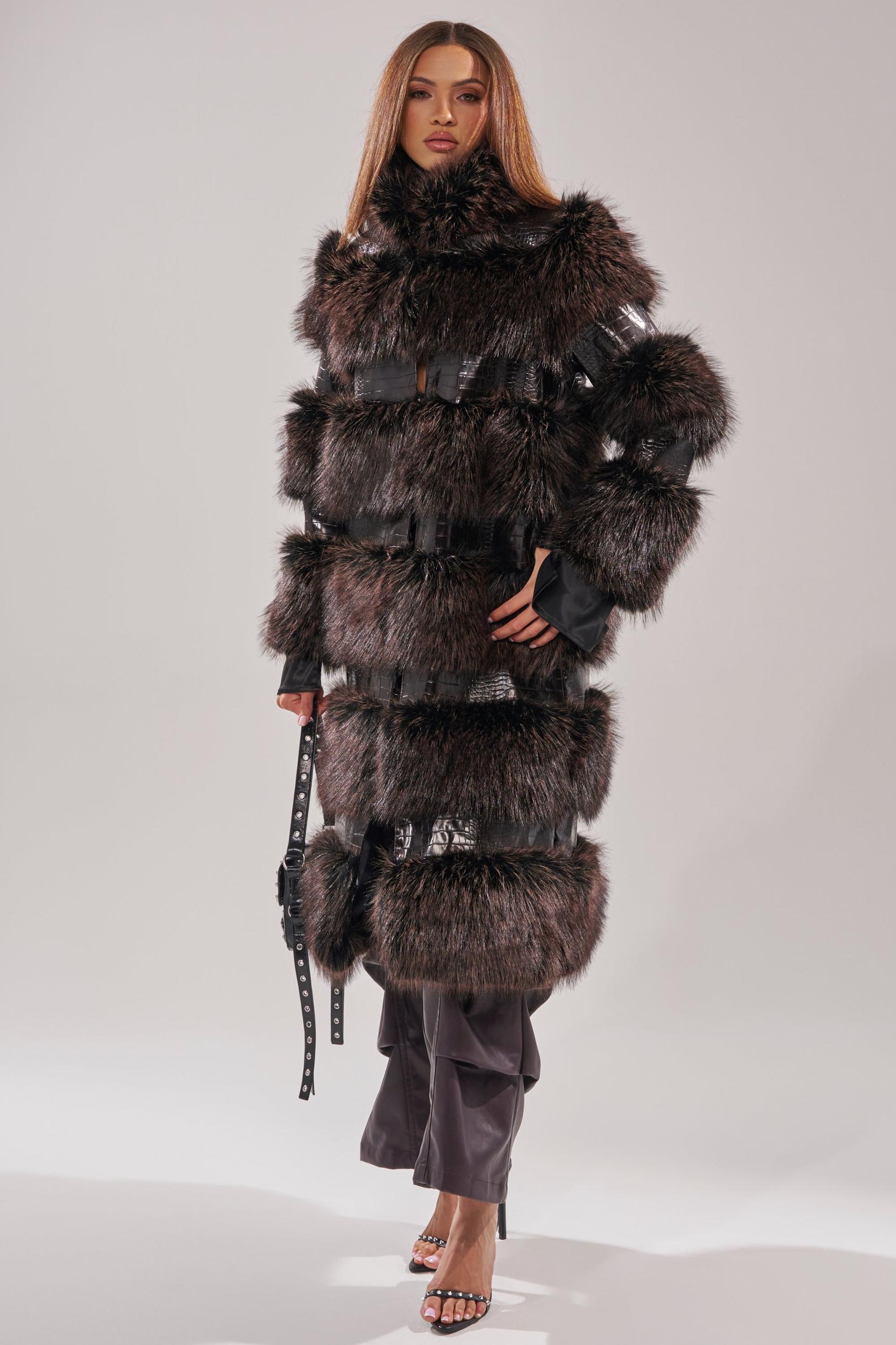 MOXIE FUR TRIM TRENCH Product Image