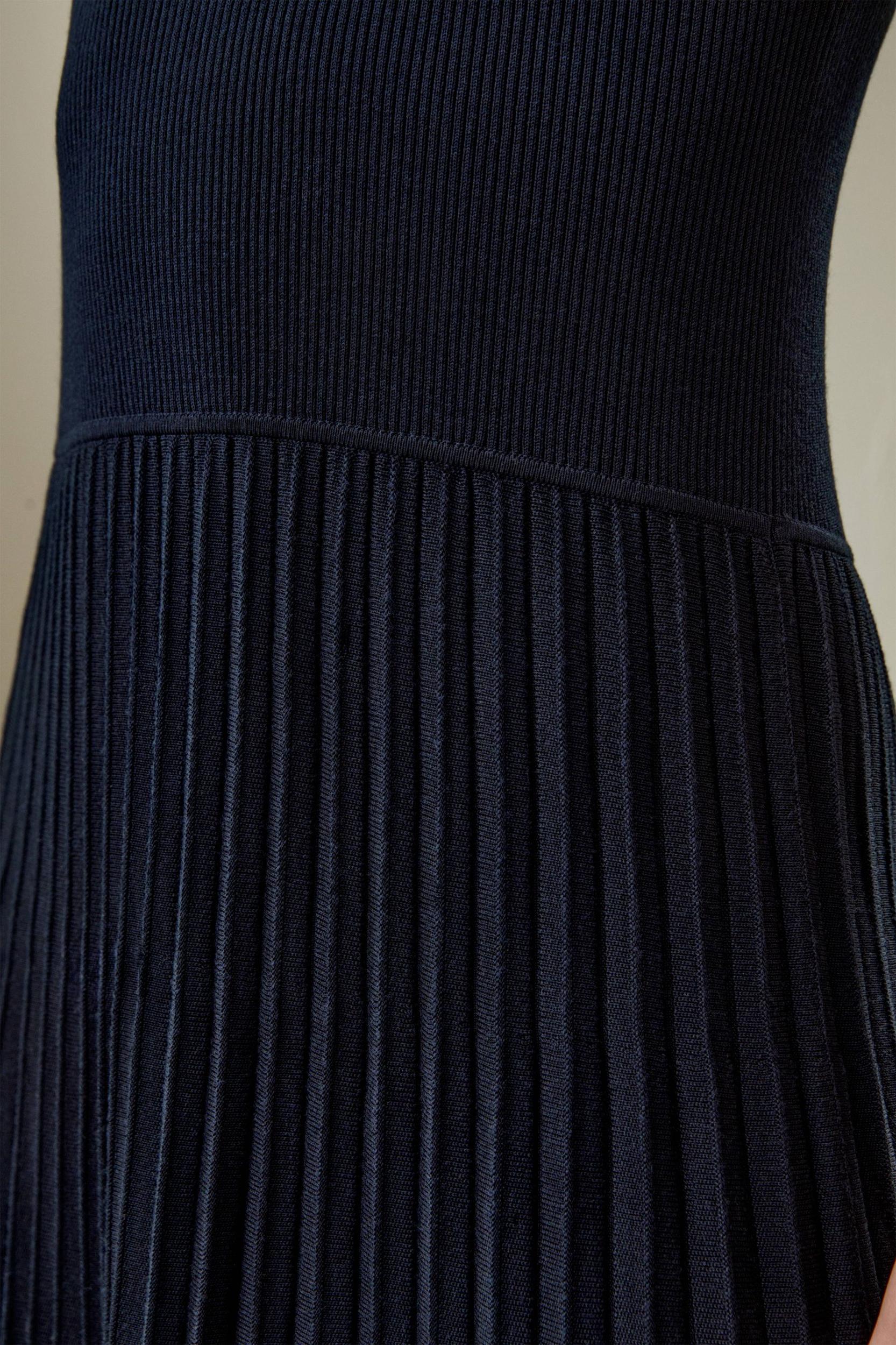 Off-Shoulder Hybrid Pleated Dress Product Image
