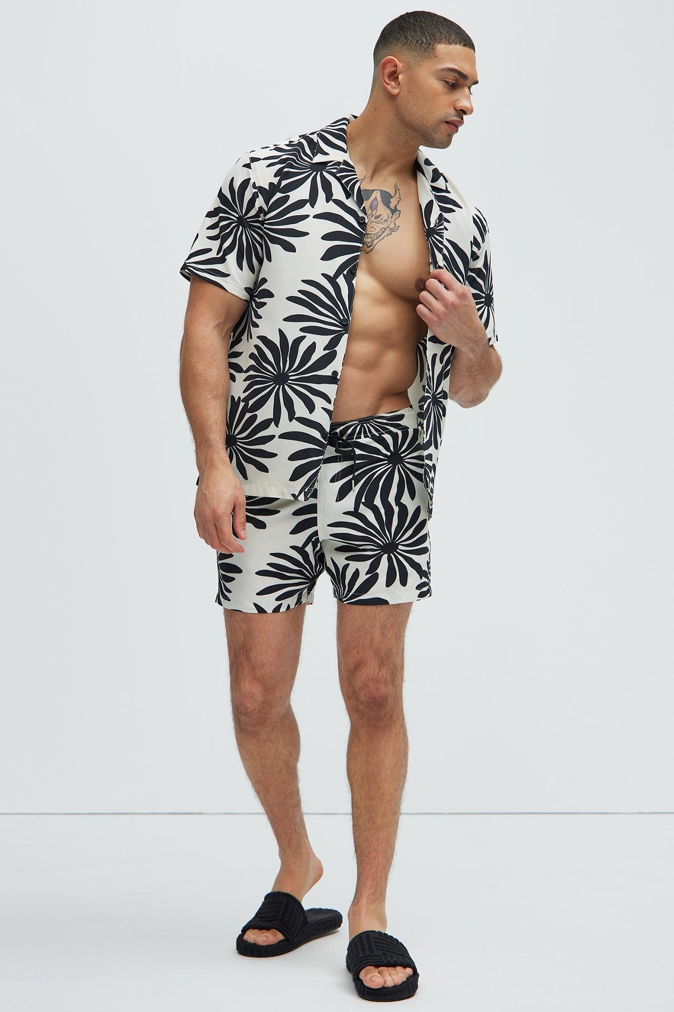 Floral Mod Shirt - Off  White/combo Product Image