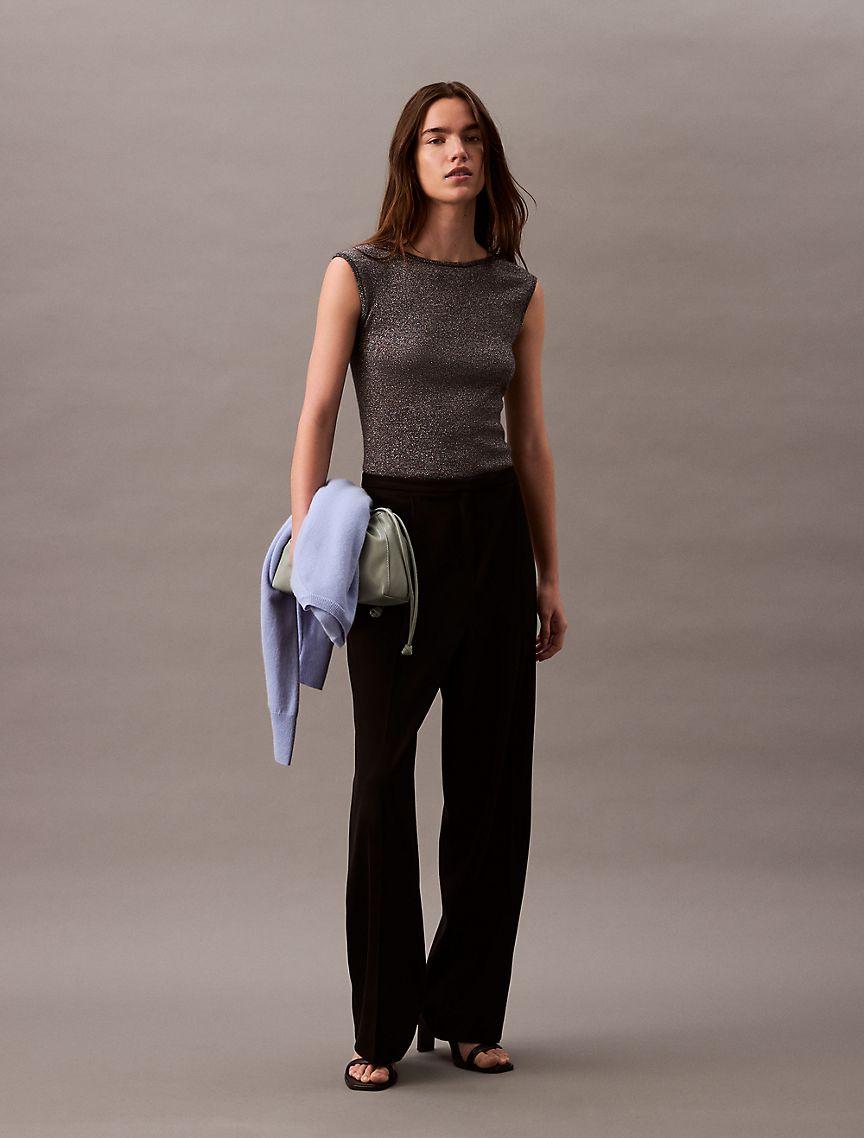 Lurex Sleeveless Pullover Top Product Image