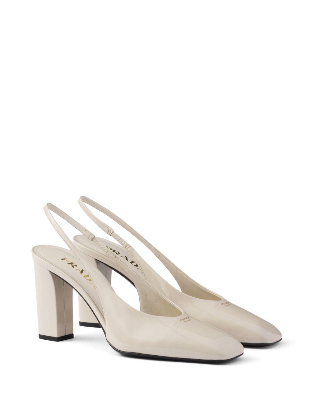 85mm leather slingback pumps Product Image